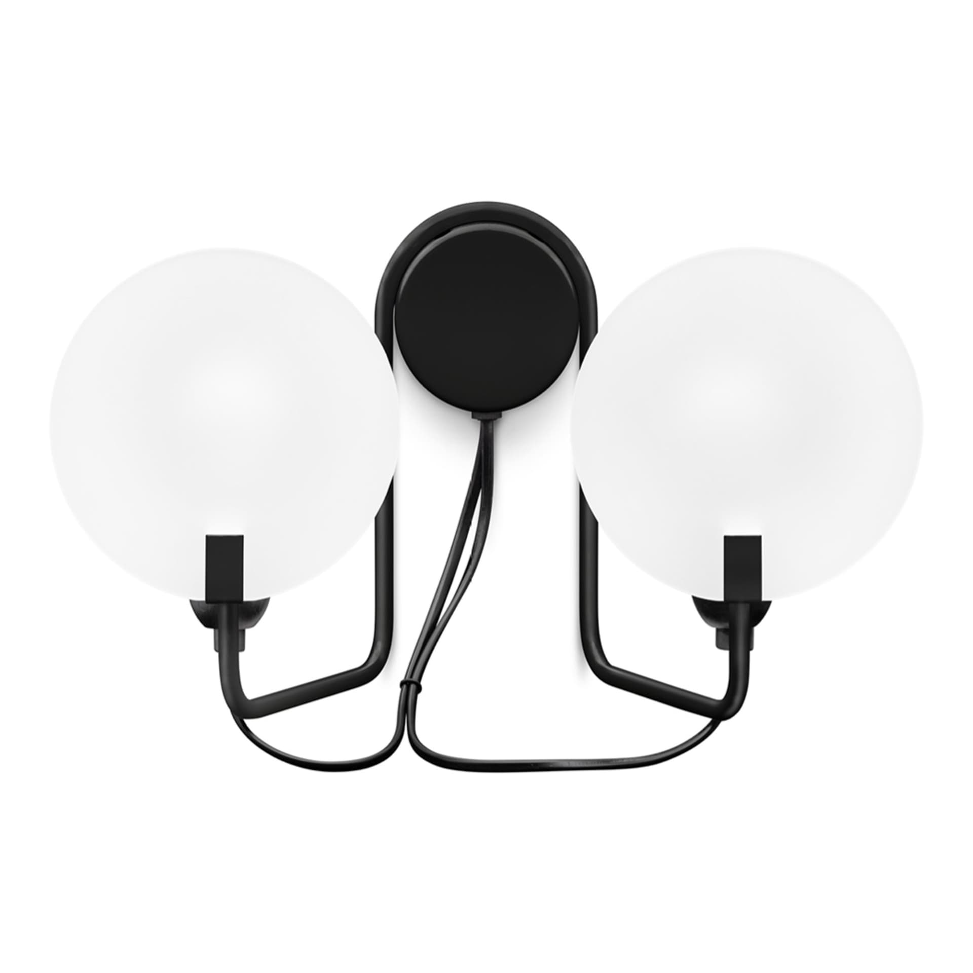 Stilnovo - Bugia LED-vegglampe, svart, 2 lyskilder