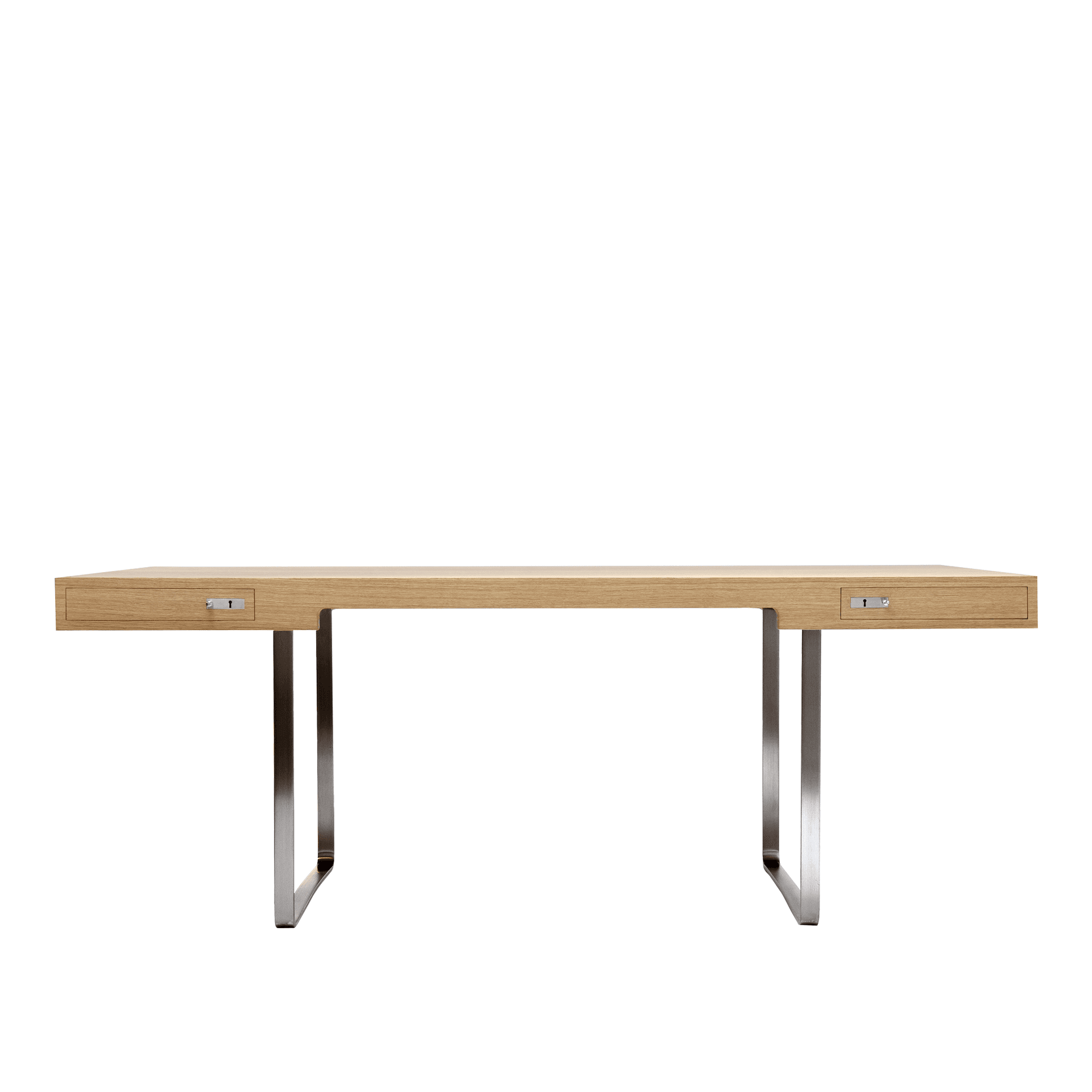 Carl Hansen - CH110, Vitoljad Ek - Skrivebord - Hans J. Wegner - Tre farget - Metall/Tre