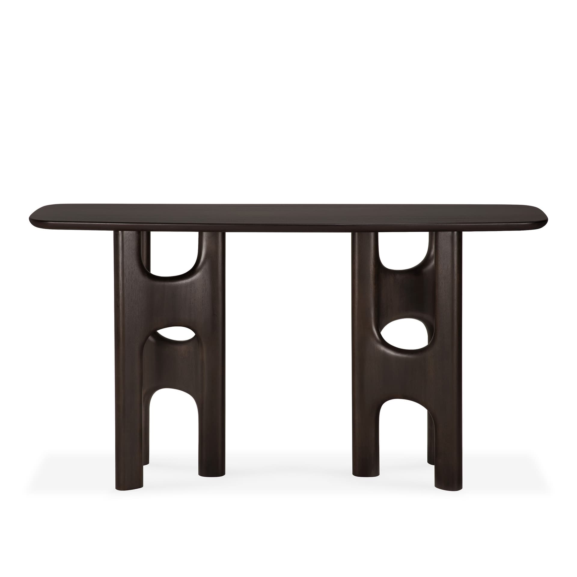 Ethnicraft - Flow console - varnished mahogany - rose brown - Konsollbord - Alain Van Havre - Brun - Tre