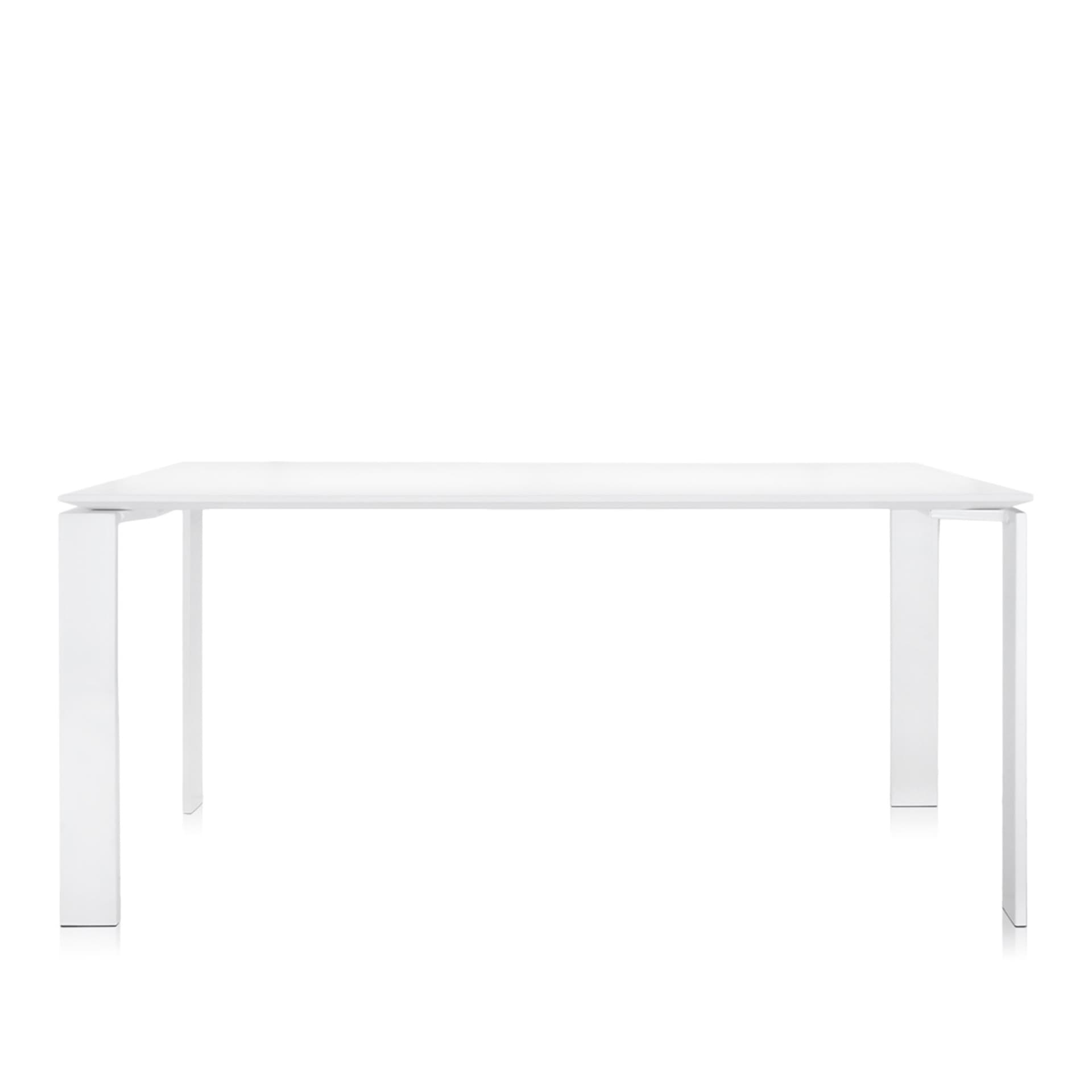 Kartell - Four Outdoor Table 5522 158 cm - Utendørs spisebord - Ferrucio Laviani - Hvit - Metall