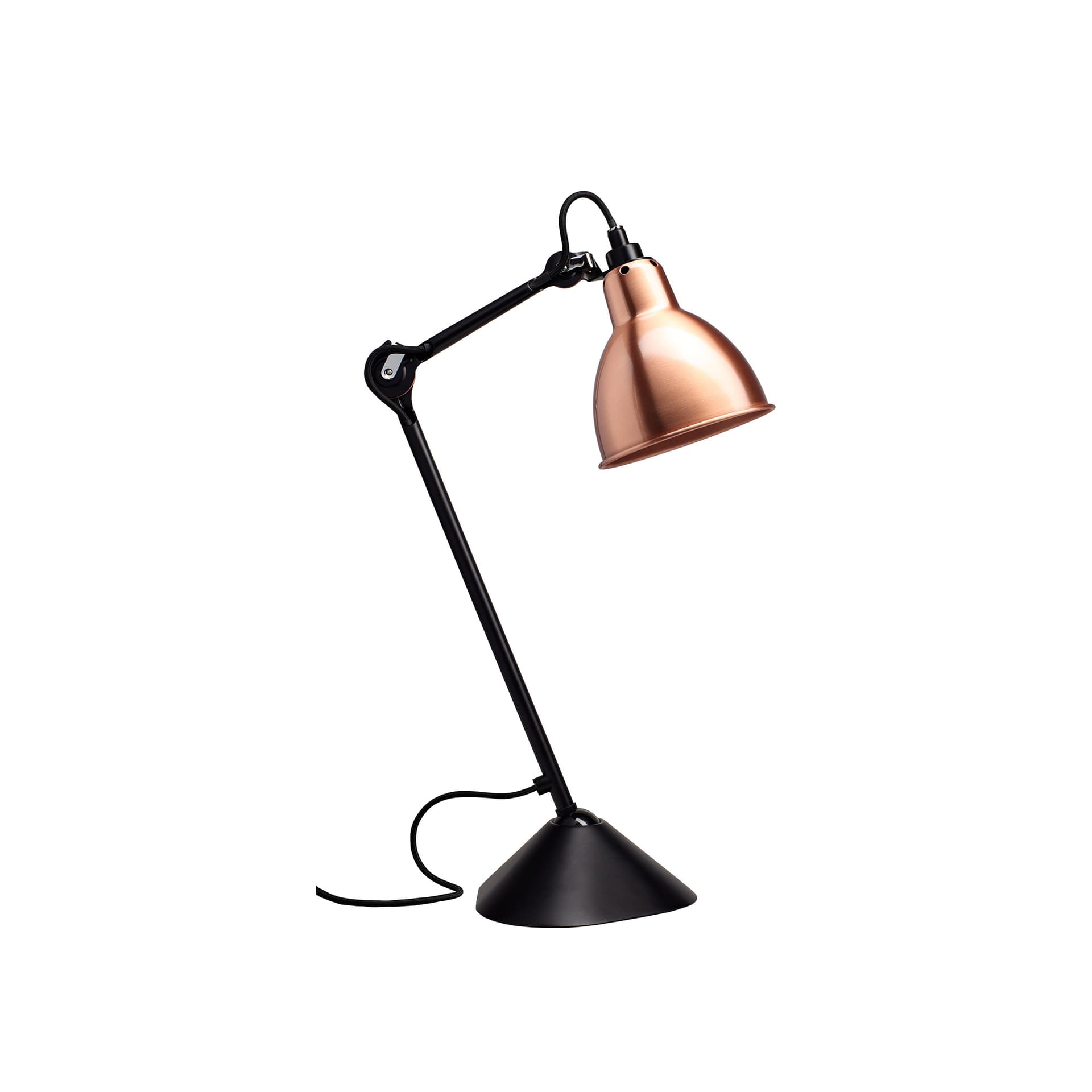 Lampe Gras - 205 Bordlampe Svart/Kobber