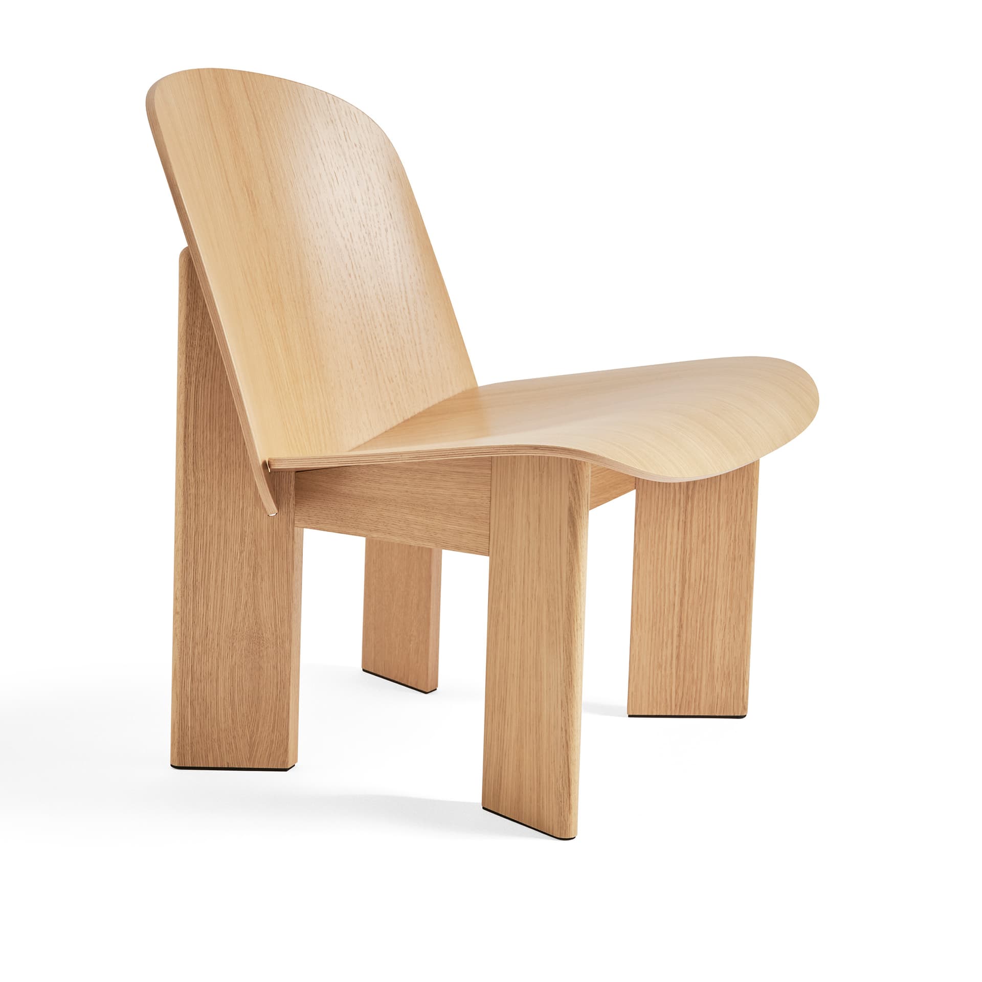 HAY - Chisel Lounge Chair - Water-based lacquered oak - Lenestoler - Andreas Bergsaker - Tre farget