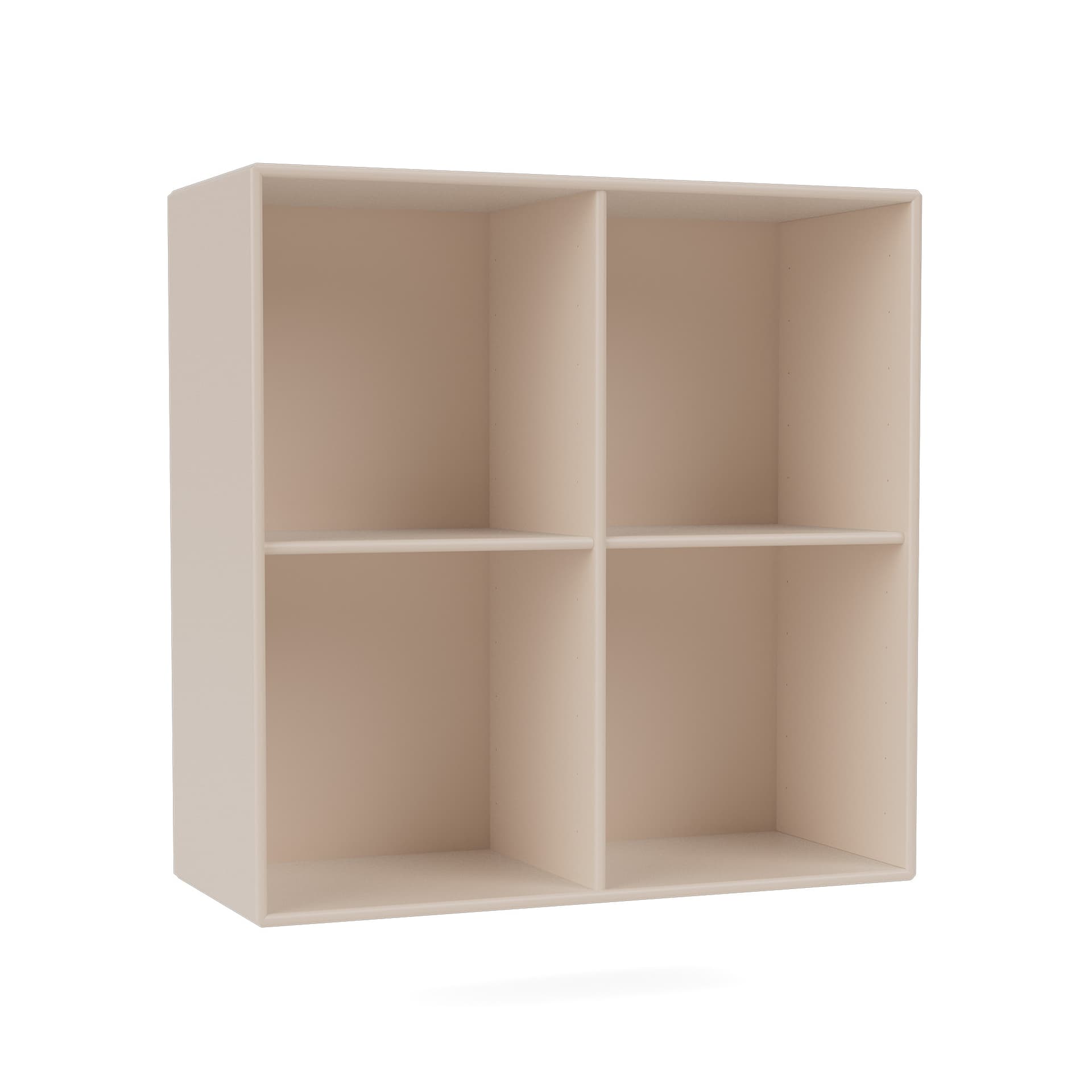 Montana - Show Bookcase 168-Clay 04 Suspension Rails - Bokhyller - Peter J. Lassen - Beige - Tre