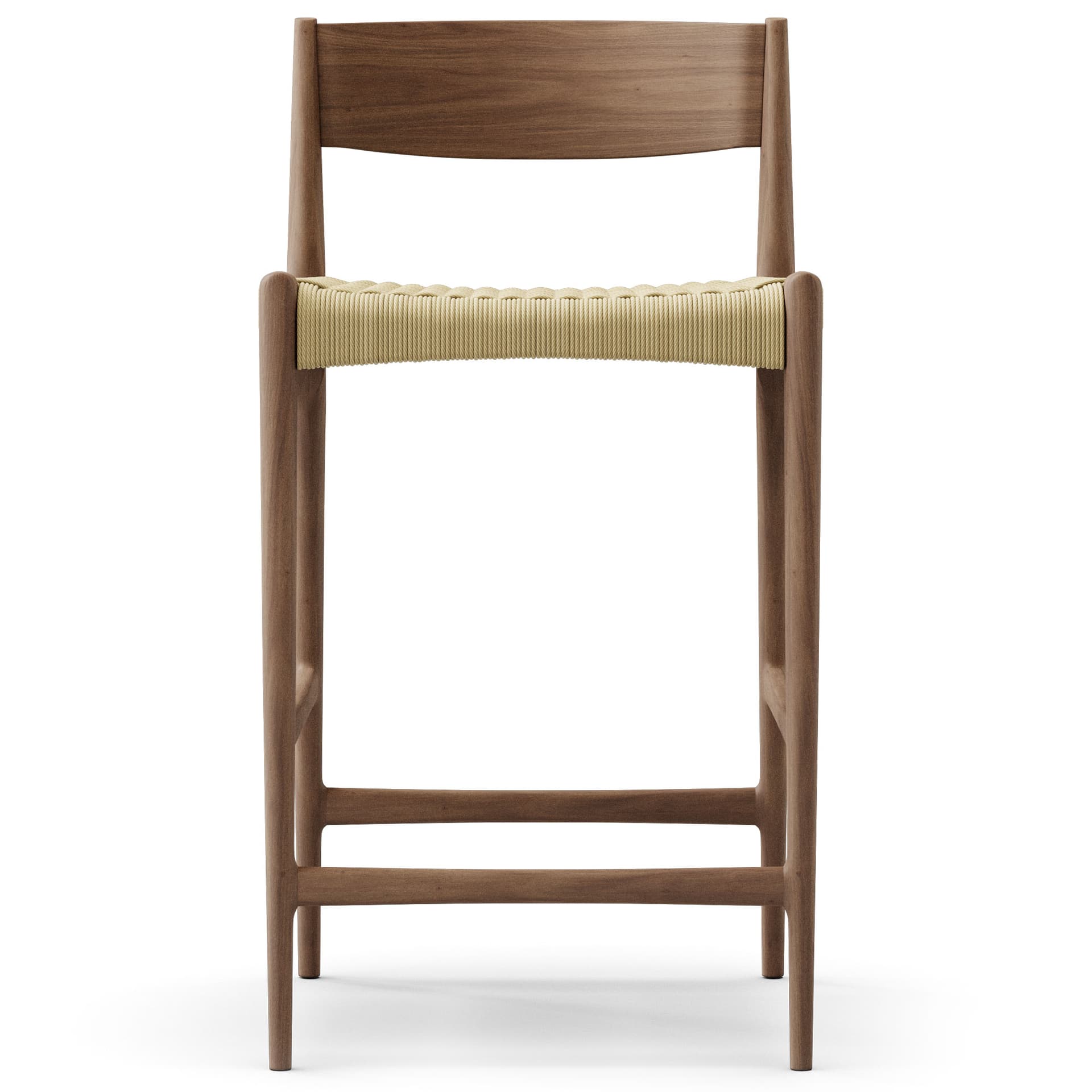 Dk3 - Pia Counter Stool  W47 x D43 x H85 cm   Walnut - oil - Barstoler & barkrakker - Poul Cadovius - Brun - Tre
