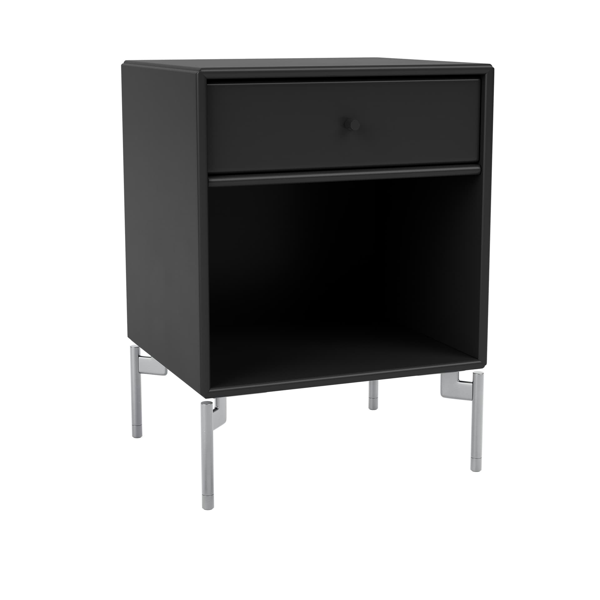 Montana - Dream Nightstand 05-Black Matt Chrome - Nattbord - Peter J. Lassen - Svart - Tre
