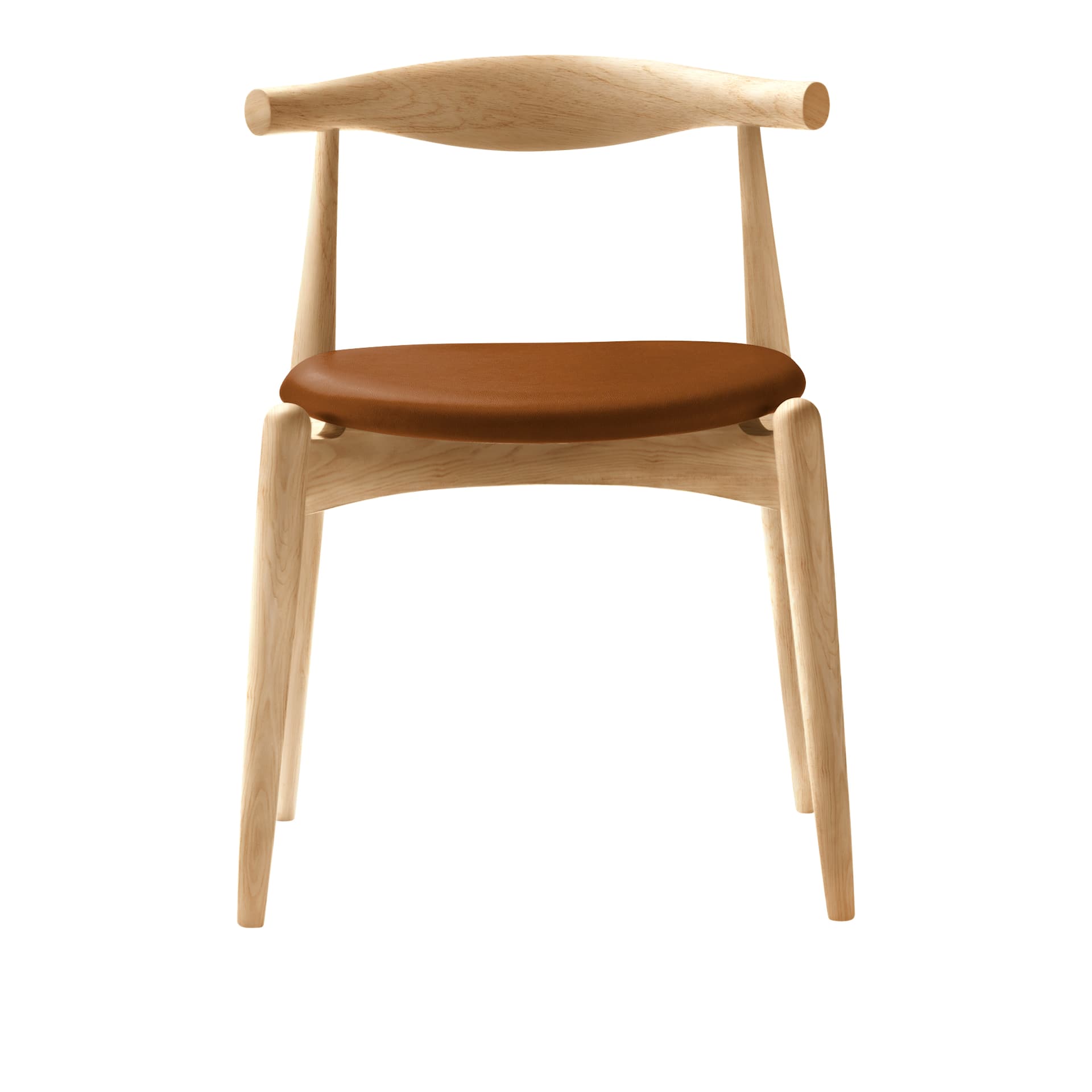 Carl Hansen - CH20, Klarlackad Ek, Lädergrupp B Thor - 307 - Spisestoler - Hans J. Wegner - Tre farget - Tre