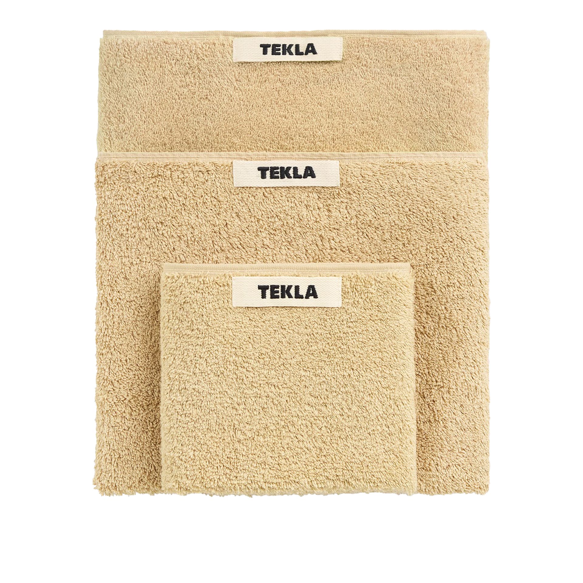 Tekla - Terry Towel 70x140 cm - Sienna - Håndklær og badehåndklær - Beige