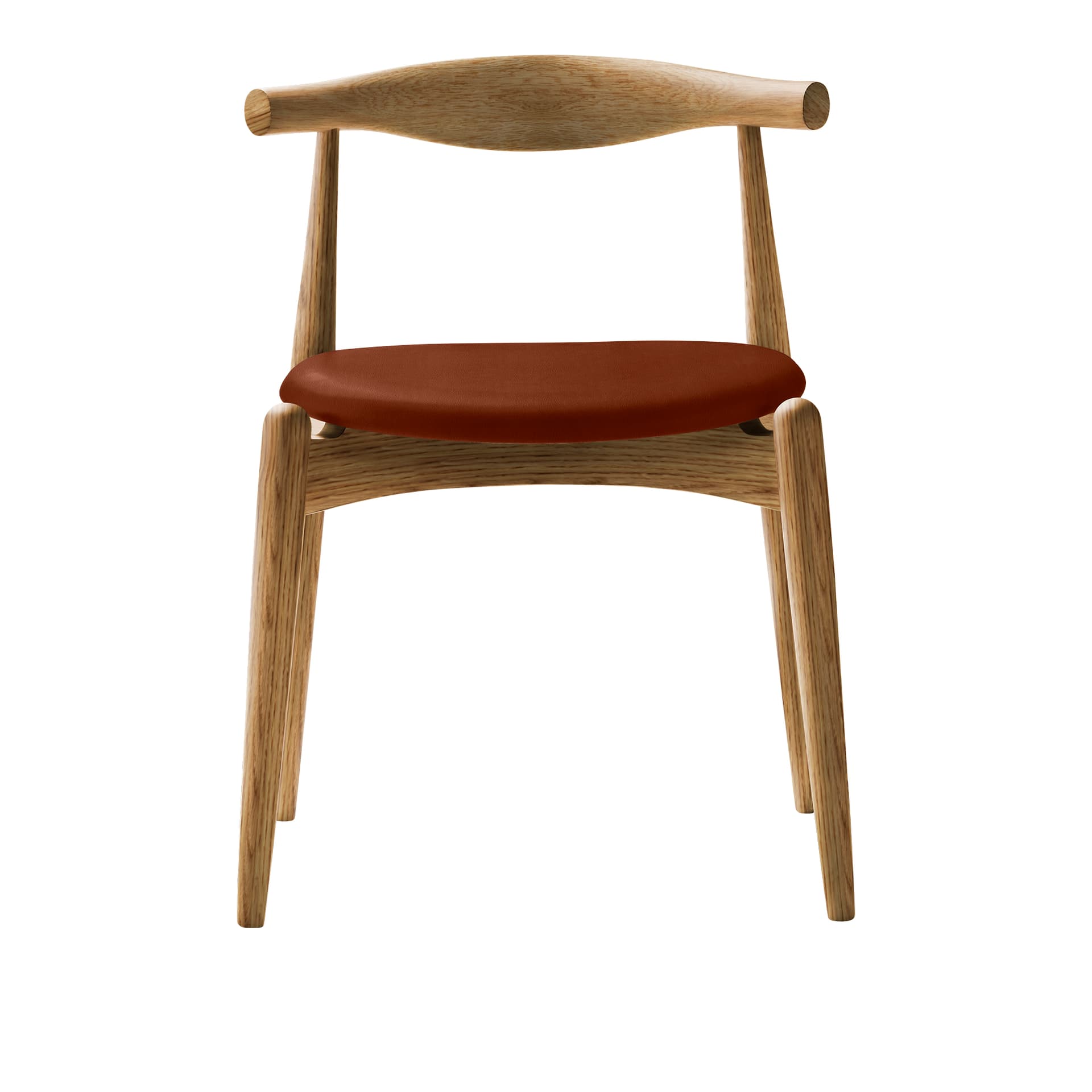 Carl Hansen - CH20, Oljad Ek, Lädergrupp C Sif - 92 - Spisestoler - Hans J. Wegner - Tre farget - Tre