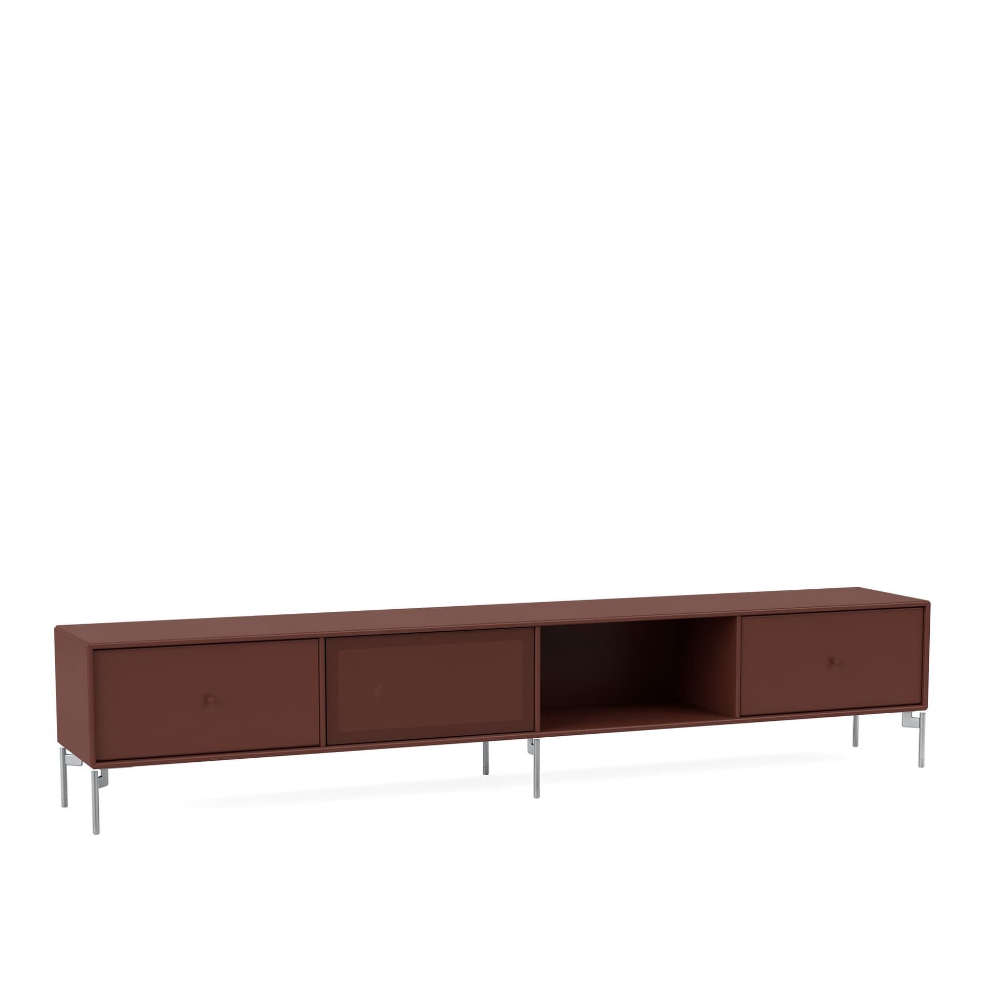 Montana - Octave Vii TV Bench 155-Masala Matt Chrome - TV-benker - Peter J. Lassen - Brun - Tre