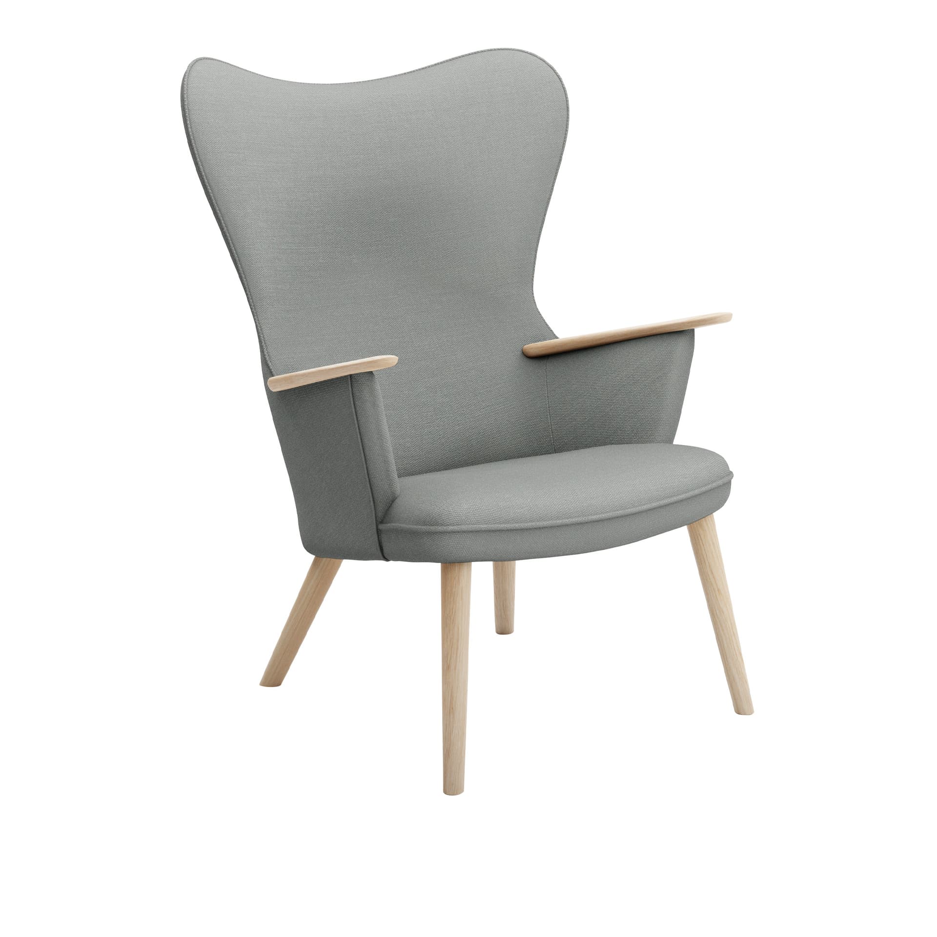 Carl Hansen - CH78 Fåtölj, Vitoljad Ek, Tyggrupp 3 Fiord 0151 - Lenestoler - Hans J. Wegner