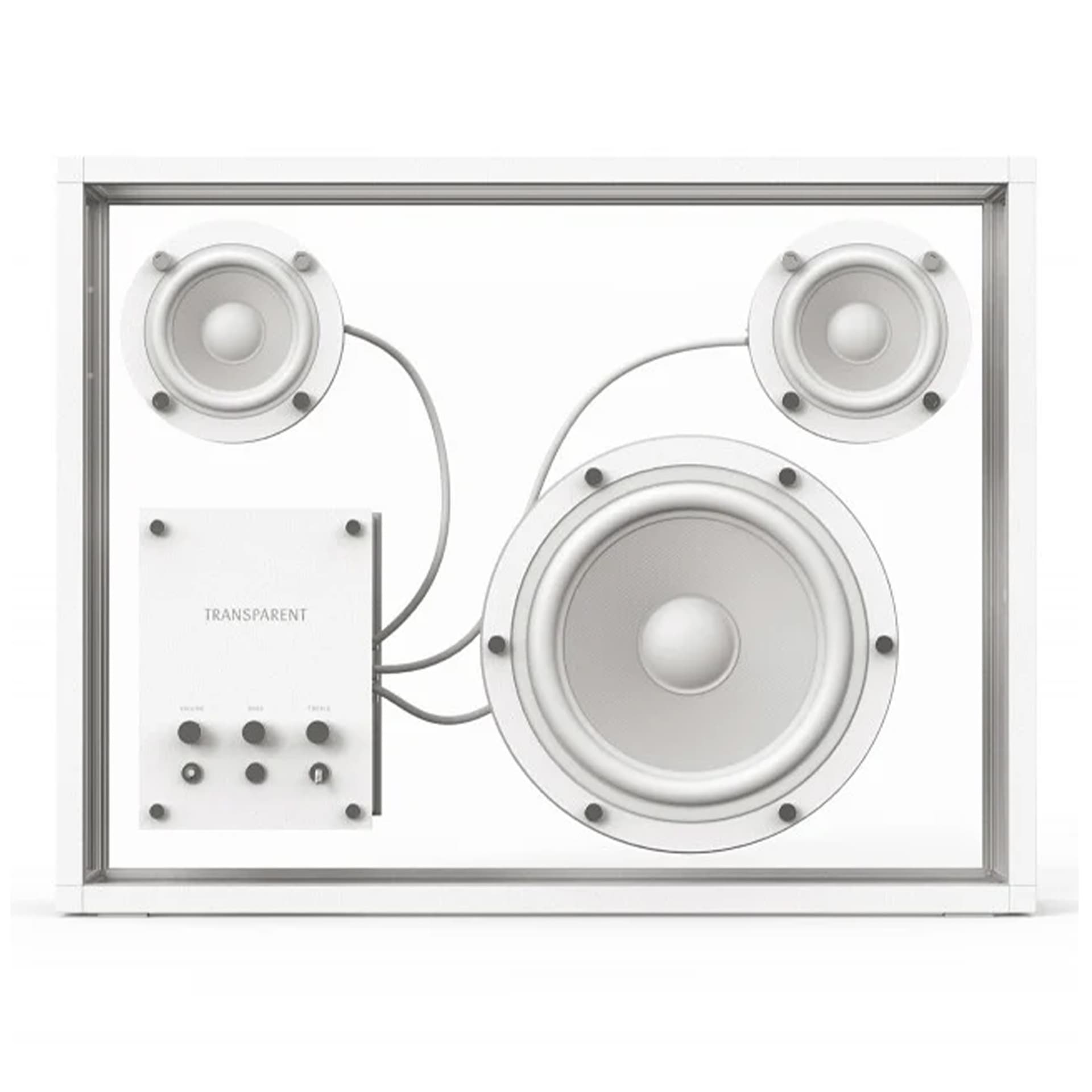 Transparent Sound - Transparent Speaker / Vit - Høyttalere og lydanlegg - Per Brickstad - Hvit