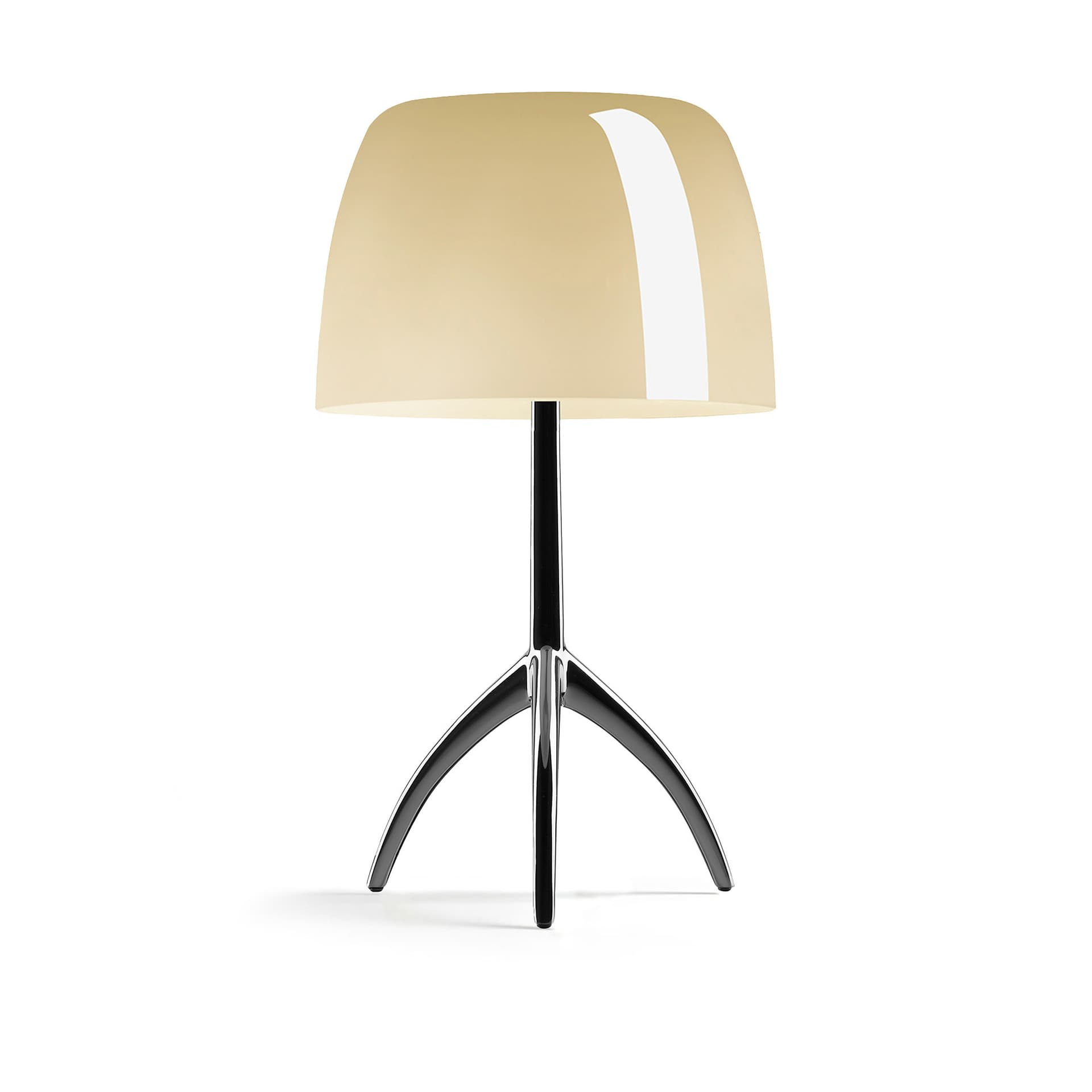 Foscarini - Lumiere Piccola bordlampe, krom/beige, 35 cm