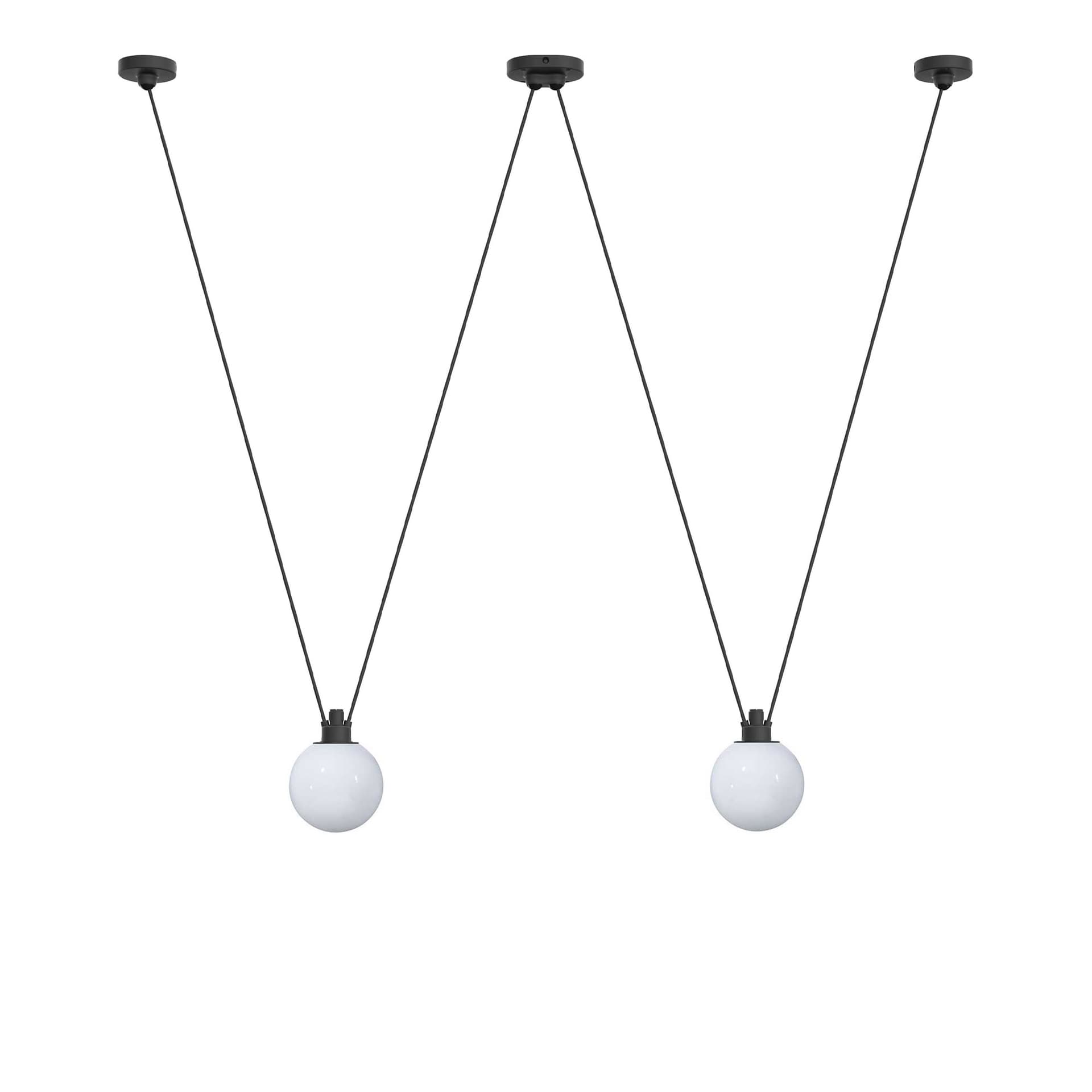 DCWéditions - Les Acrobates De Gras 324 Glass Ball Ø175 - Pendellamper - Bernard-Albin Gras - Gjennomsiktig