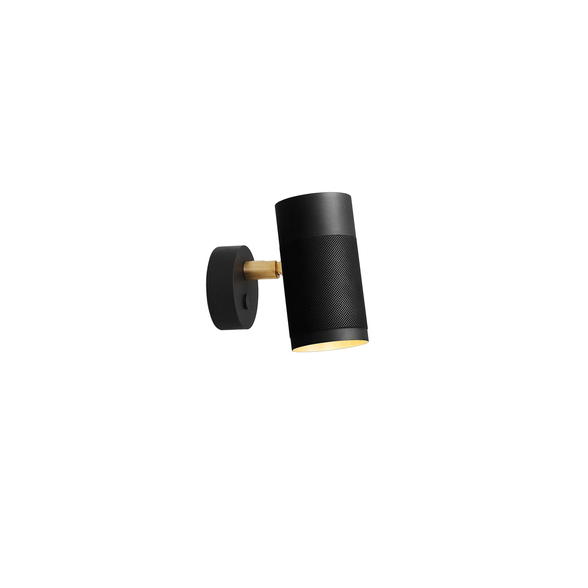 Thorup Copenhagen - Thorup Copenhagen Patrone Wall Lamp Small, Black-Browned Brass, 120 mm - Vegglamper - Kasper Thorup - Gull - Metall