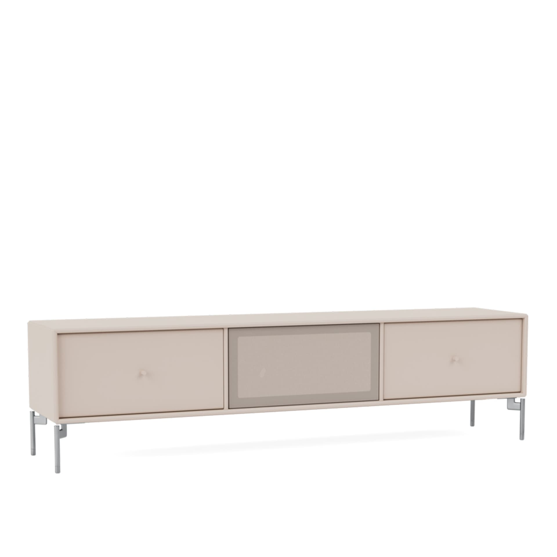 Montana - Octave V TV Bench 168-Clay Matt Chrome - TV-benker - Peter J. Lassen - Beige - Tre