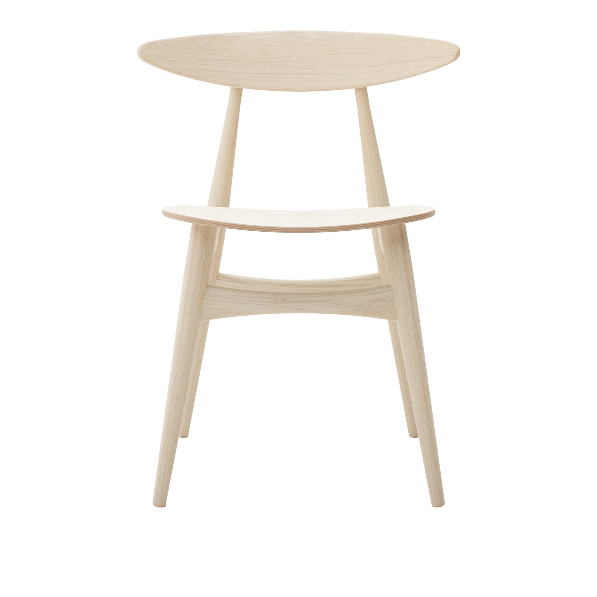 Carl Hansen - CH33T, Tvålad Ek - Spisestoler - Hans J. Wegner - Tre farget - Tre