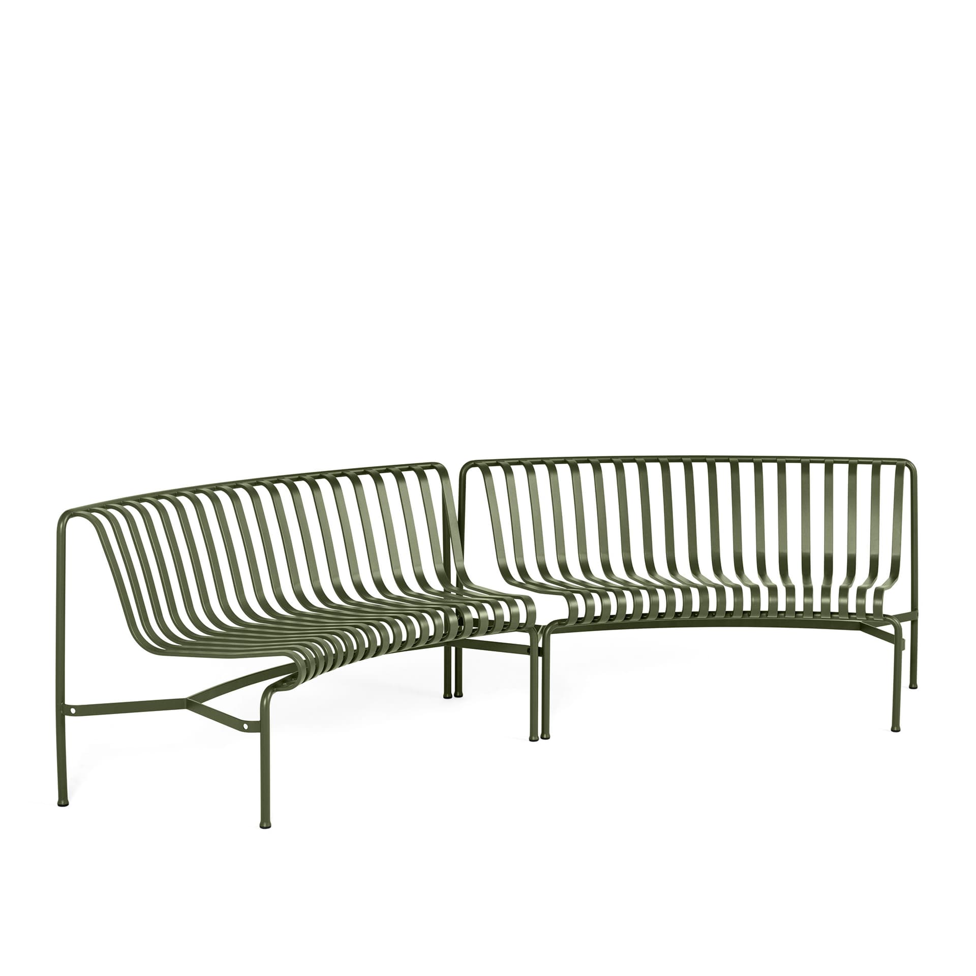 HAY - Palissade Park Dining Bench - Olive In/In - Hagebenker & sofaer - Ronan & Erwan Bouroullec - Grønn