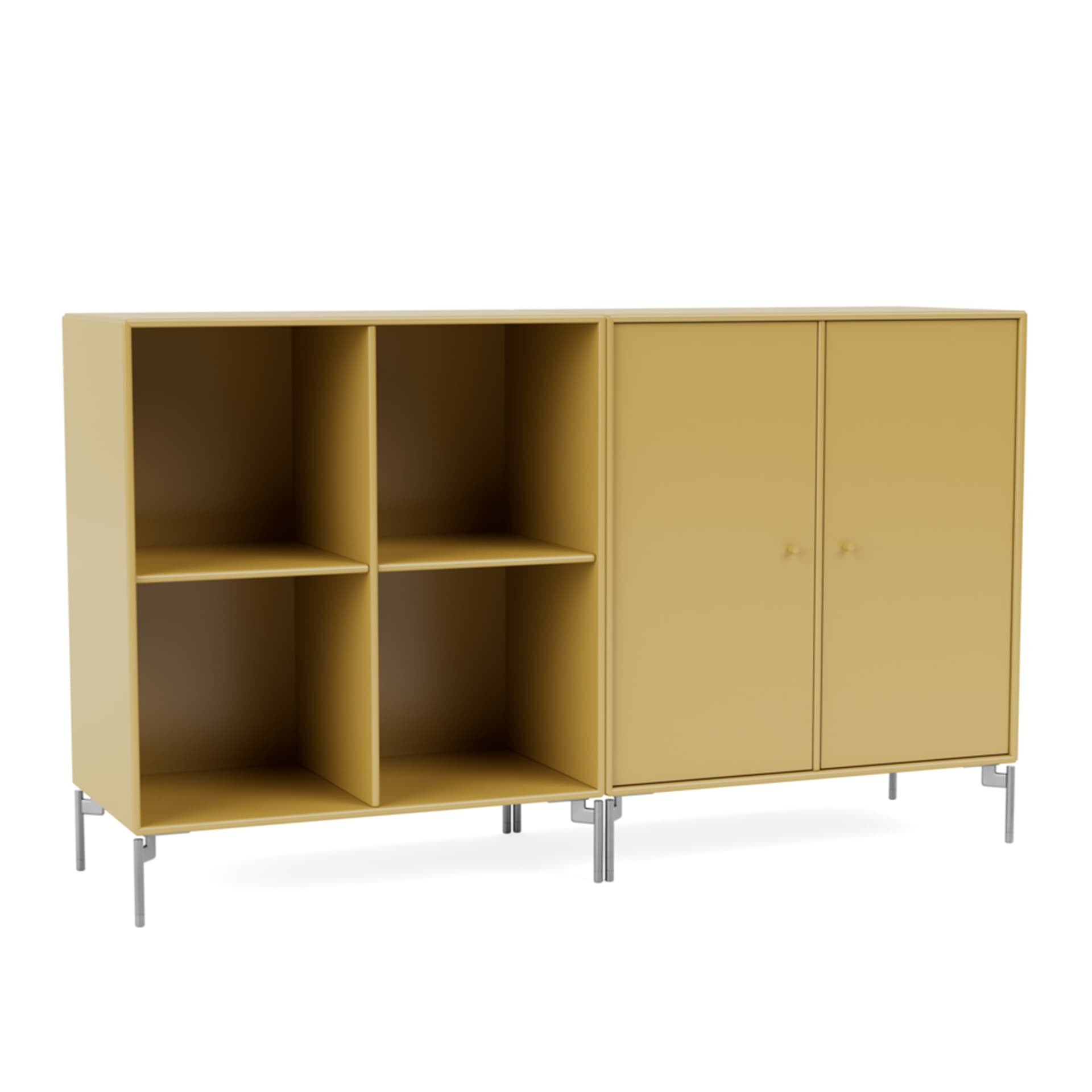 Montana - Pair Classic Sideboard 157-Cumin Matt Chrome - Sideboards - Peter J. Lassen - Gul - Tre