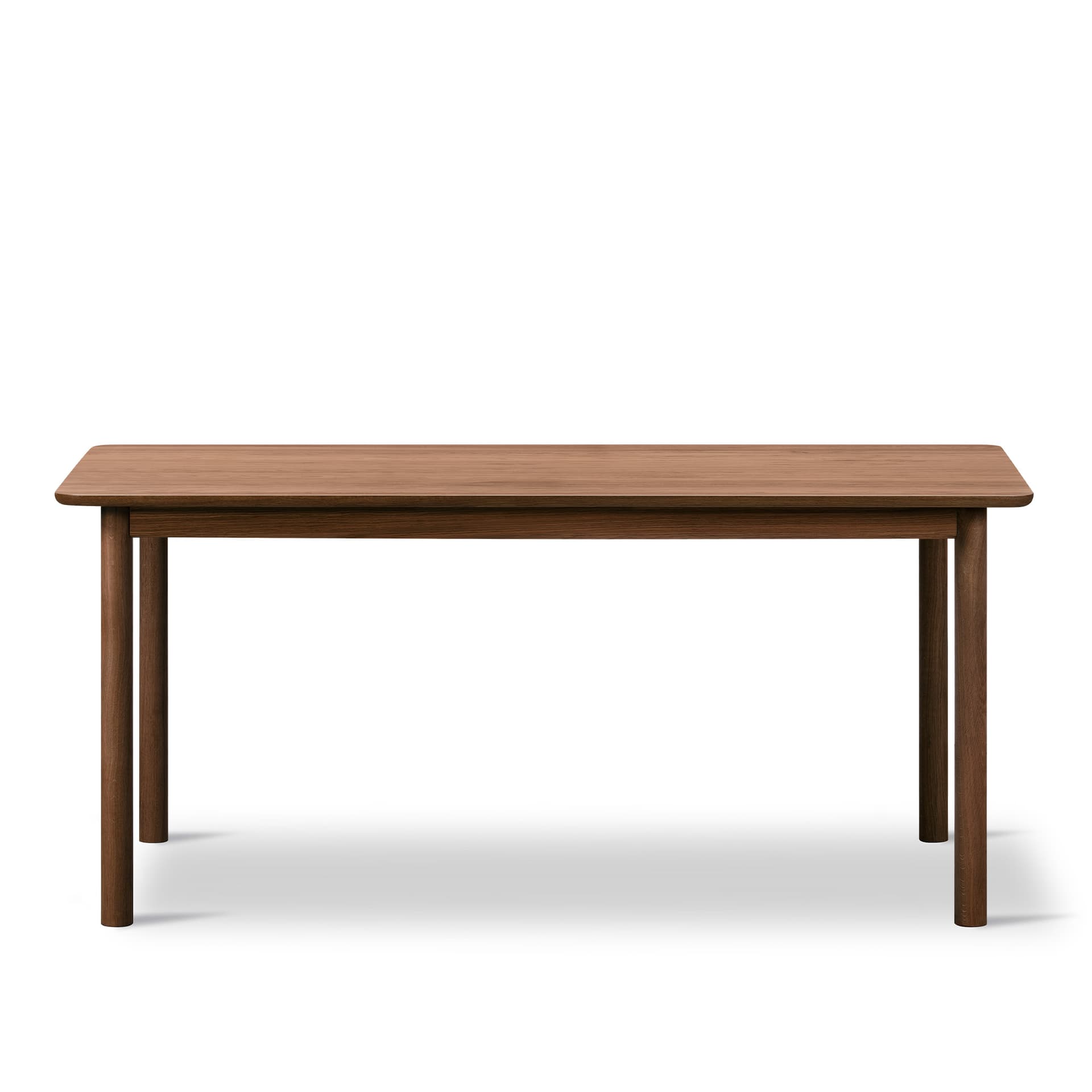 Fredericia Furniture - Plan Wood Table - 4 leg - 160 x 90 cm - height 73 cm - Smoked oak - oiled - Rounded edge - Oak smoked oiled - Spisebord - Edward Barber & Jay Osgerby - Tre farget