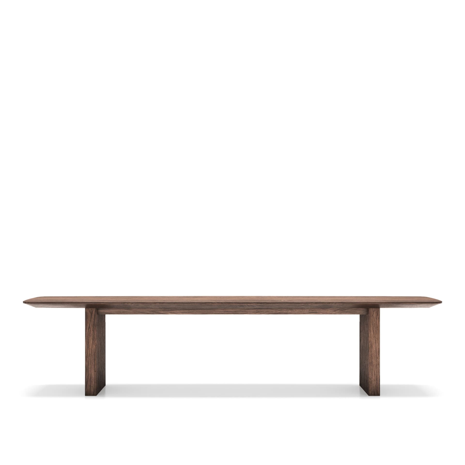 Dk3 - Ten Bench L200 x W42 x H45 cm   Walnut - oil - Benker - Christian Troels and Jacob Plejdrup - Brun - Tre