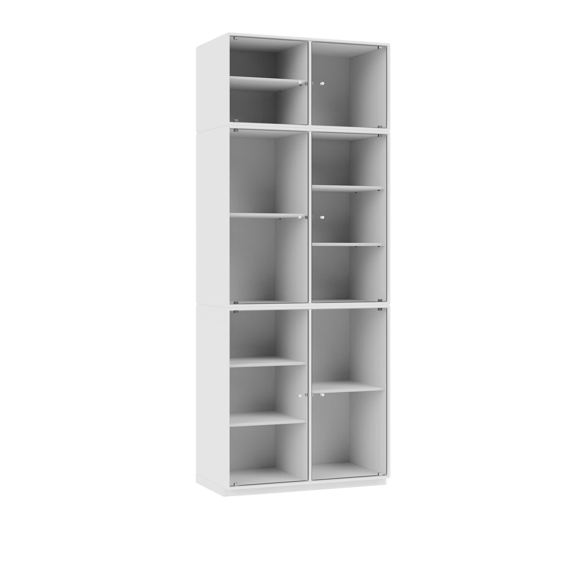 Montana - Ripple Iv – Vitrine Cabinet 101-Newwhite 06 Plinth 3 cm - Vitrineskap - Peter J. Lassen - Hvit - Tre