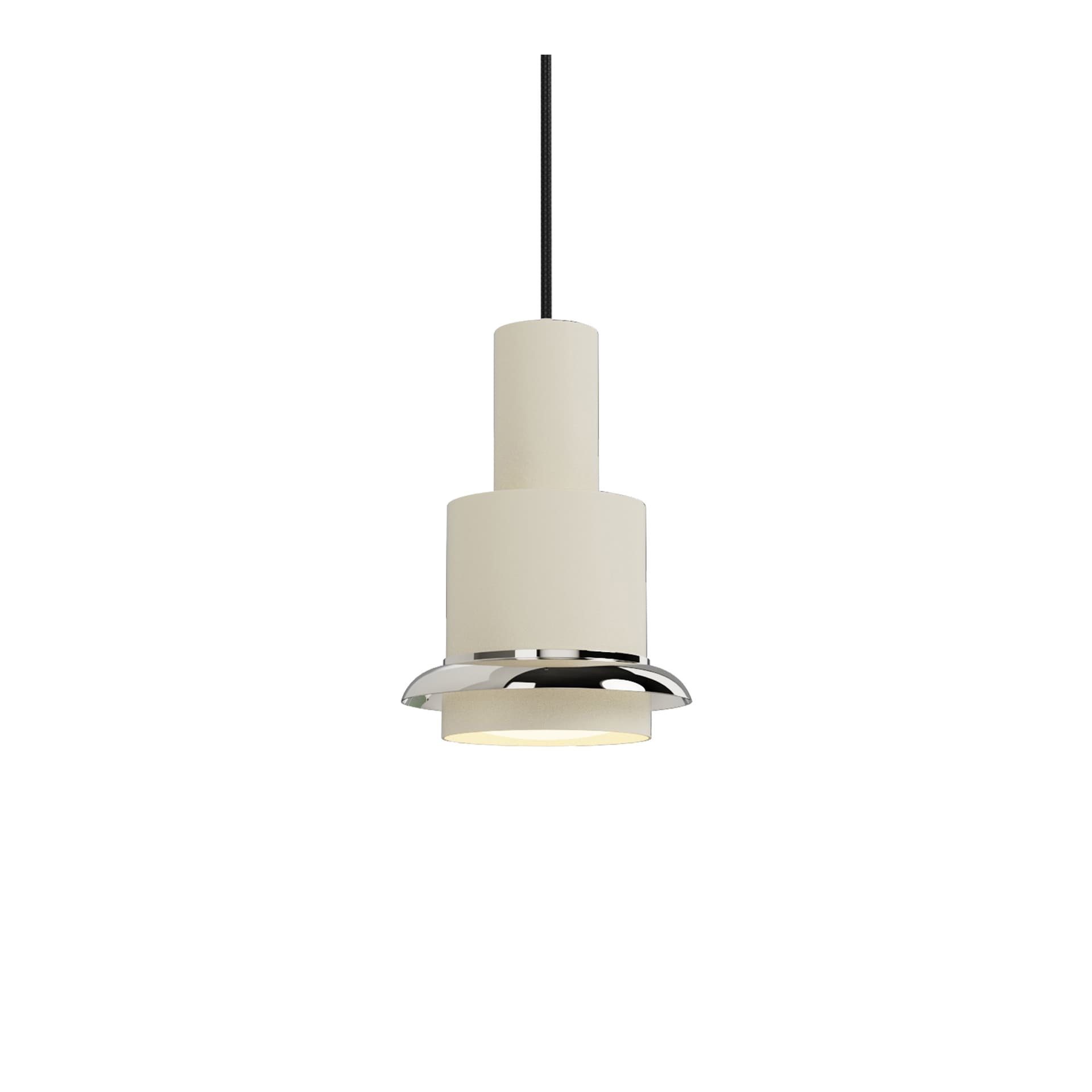 DCW - Chaumont Pendel Ø15xH22 White/Nickel