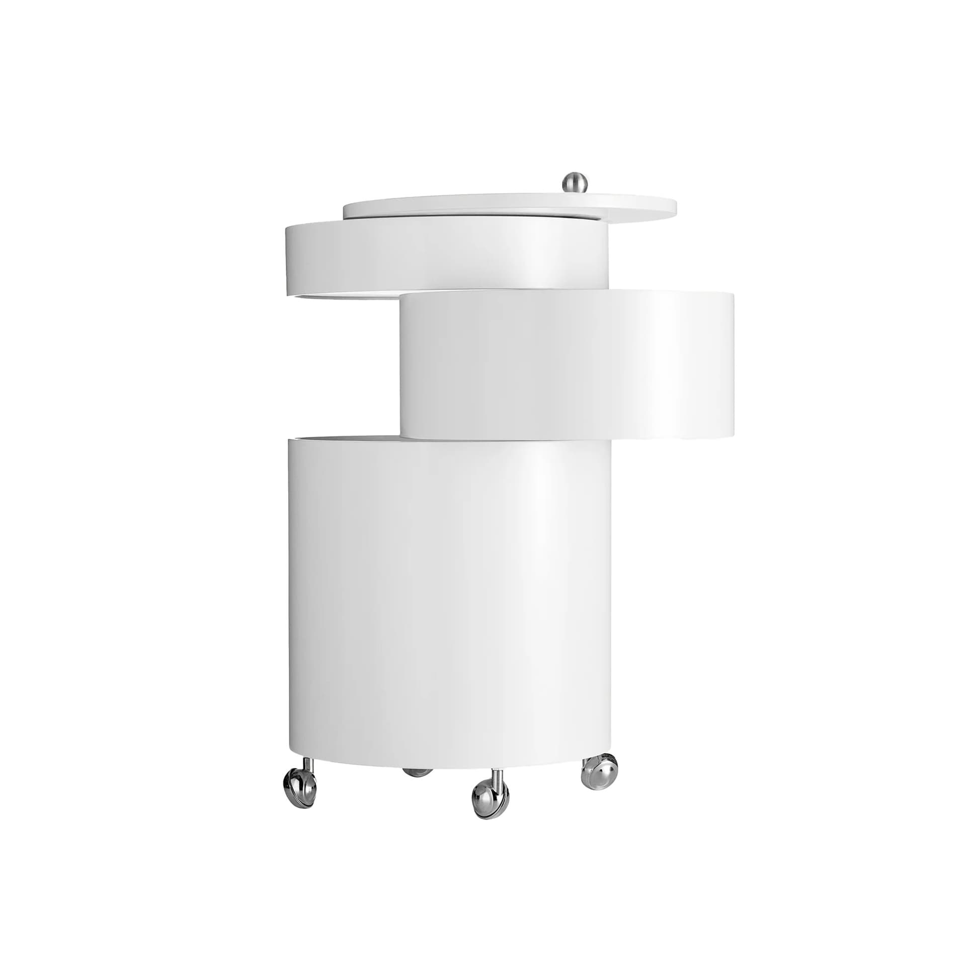 Verpan - Barboy Storage, White, Moulded Painted MDF - Småbord & sidebord - Verner Panton - Hvit - Metall