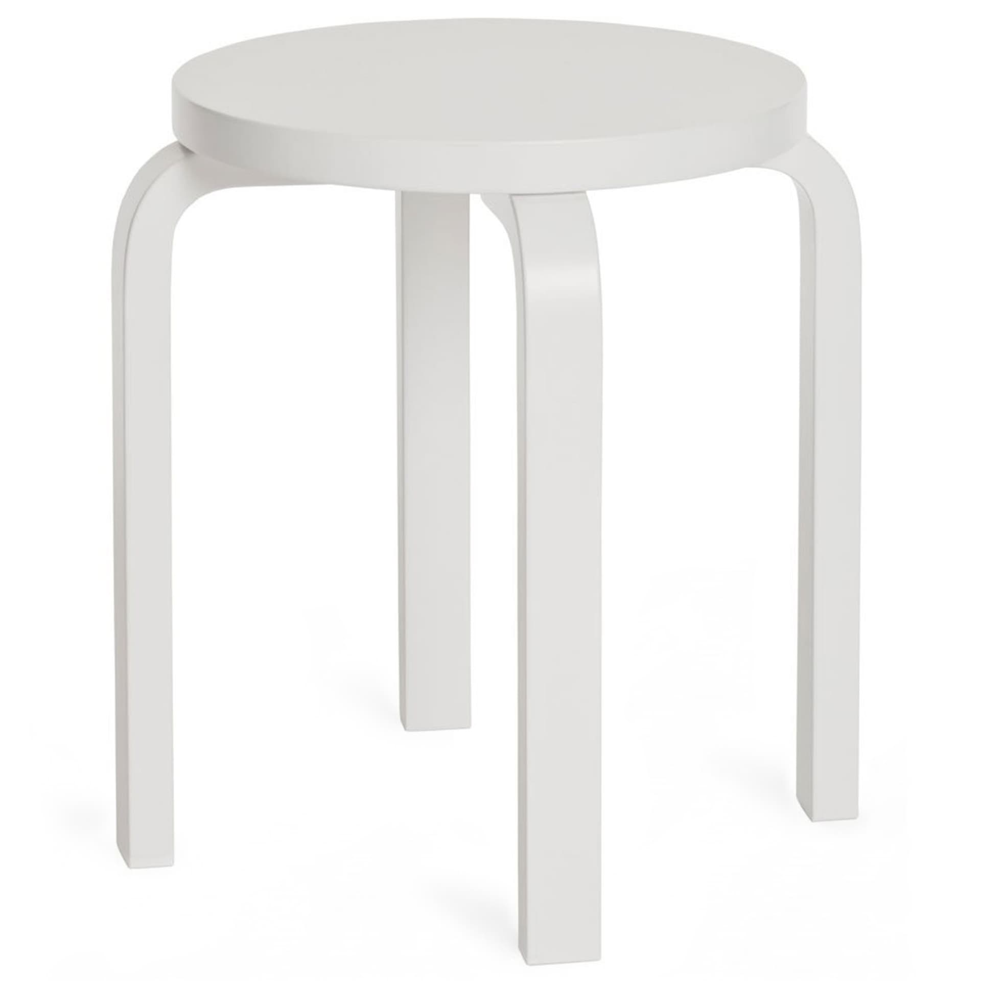 Artek - Pall E60 Hellackad Vit - Krakker - Alvar Aalto - Hvit - Tre