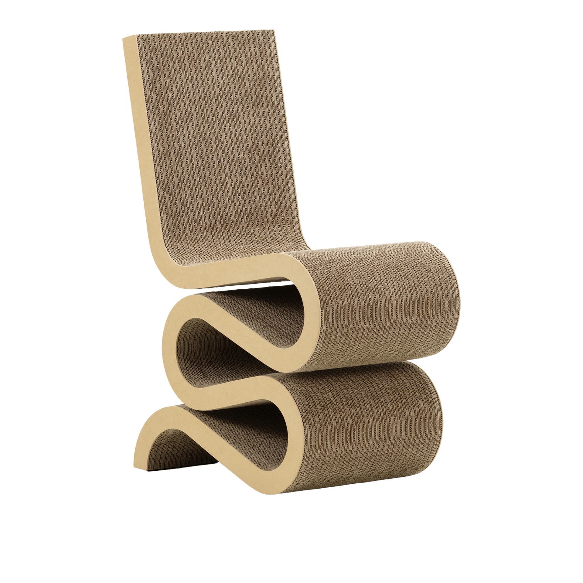 Vitra - Wiggle Side Chair - Spisestoler - Frank Gehry - Brun - Naturlig materiale/Papir