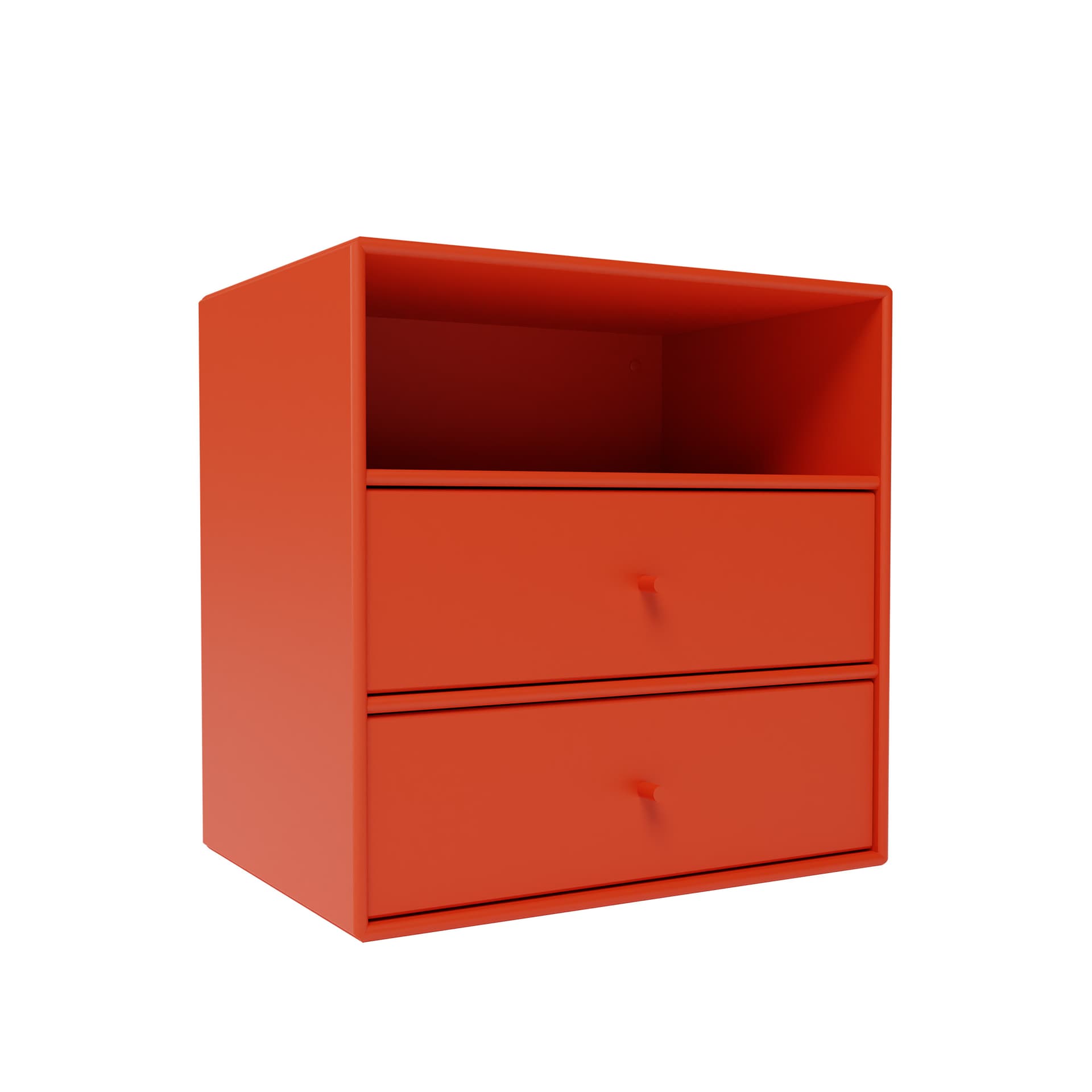 Montana - Montana Mini 1006 - Module With Two Drawers - Rosehip - Hyller & Hyllesystem - Peter J. Lassen - Rød