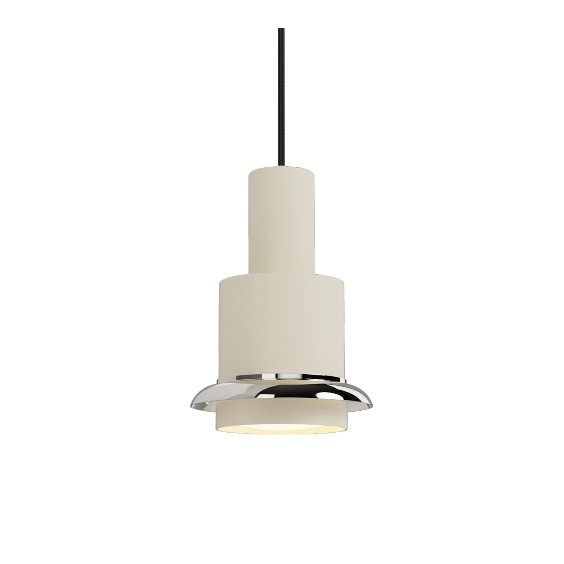 DCW - Chaumont Pendel Ø19xH28 White/Nickel