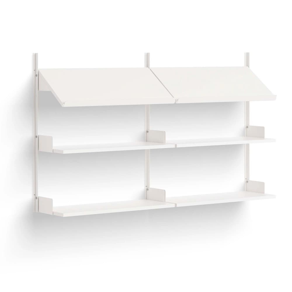 New Works - New Works Office Shelf 90 - White/White - Hyller & Hyllesystemer - Hvit
