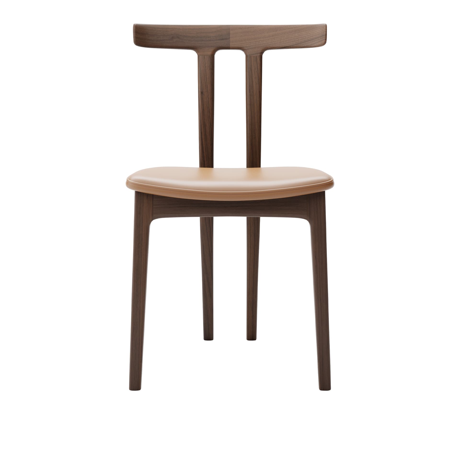 Carl Hansen - OW58, T-Chair, Oiled Walnut, Leather Cat. B Thor 307 - Spisestoler - Ole Wanscher - Tre farget