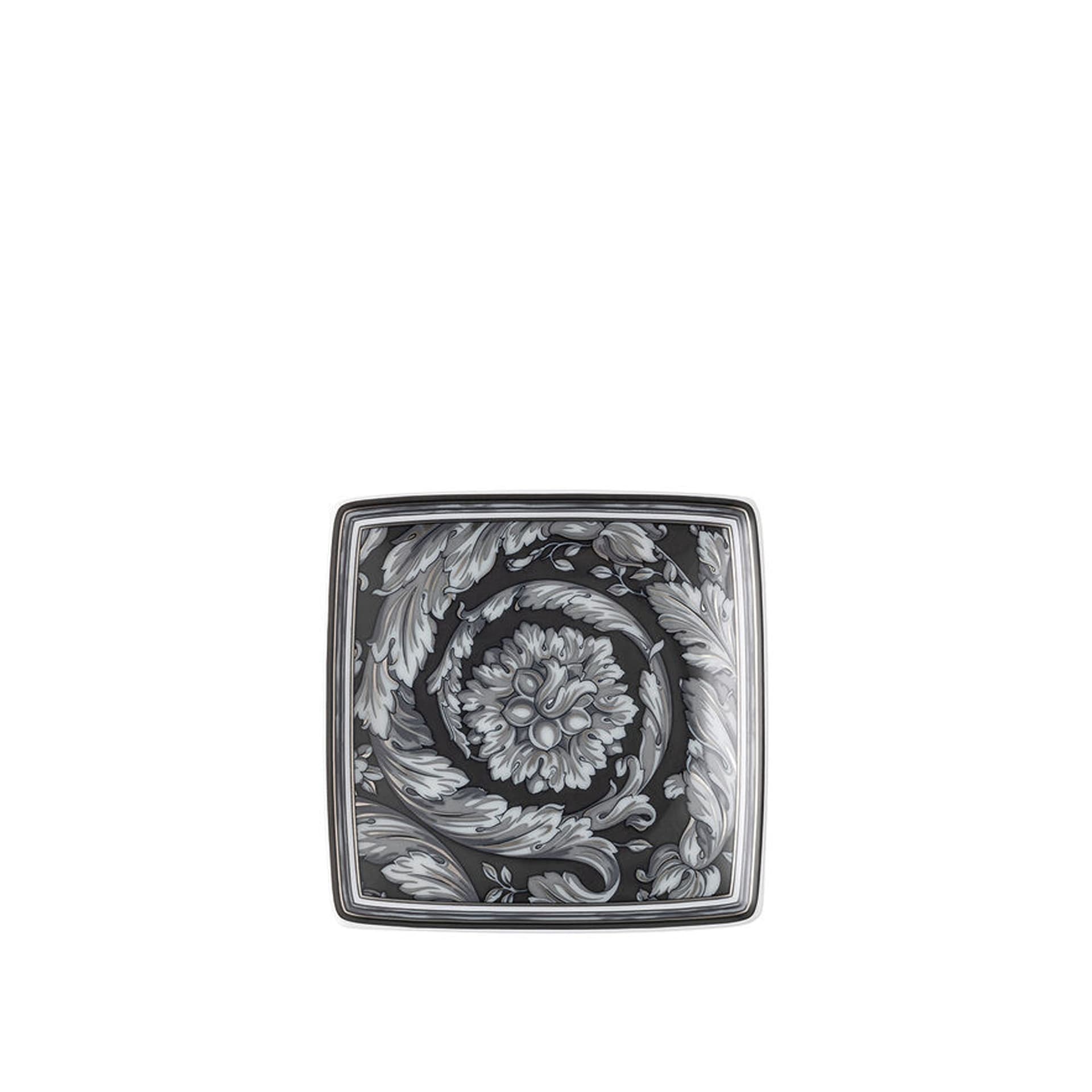 Versace - Barocco Haze, Tallerken 9 cm Firkantet Flad - Asjetter - Flerfarget - Porselen