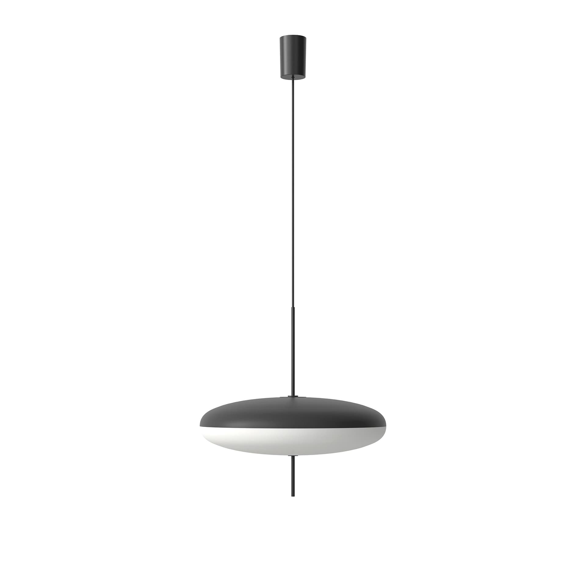 Astep - Model 2065 Black  White Diffuser - Black/Black - Pendellamper - Gino Sarfatti - Svart,Hvit