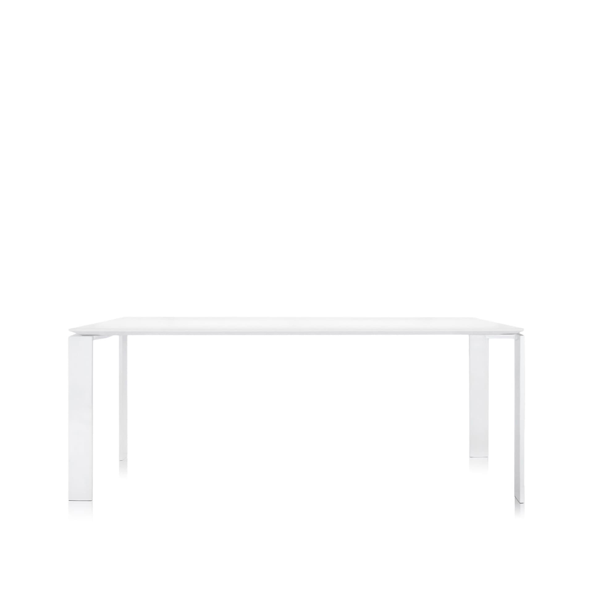 Kartell - Four Table 4523 190x79, White/White, Scratch-Proof Laminate - Spisebord - Ferruccio Laviani - Hvit - Laminat/Metall