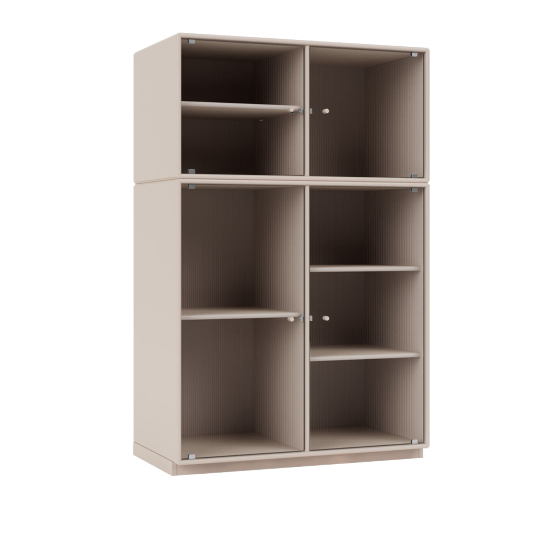 Montana - Ripple Iii – Vitrine Cabinet 168-Clay 06 Plinth 3 cm - Vitrineskap - Peter J. Lassen - Beige - Tre