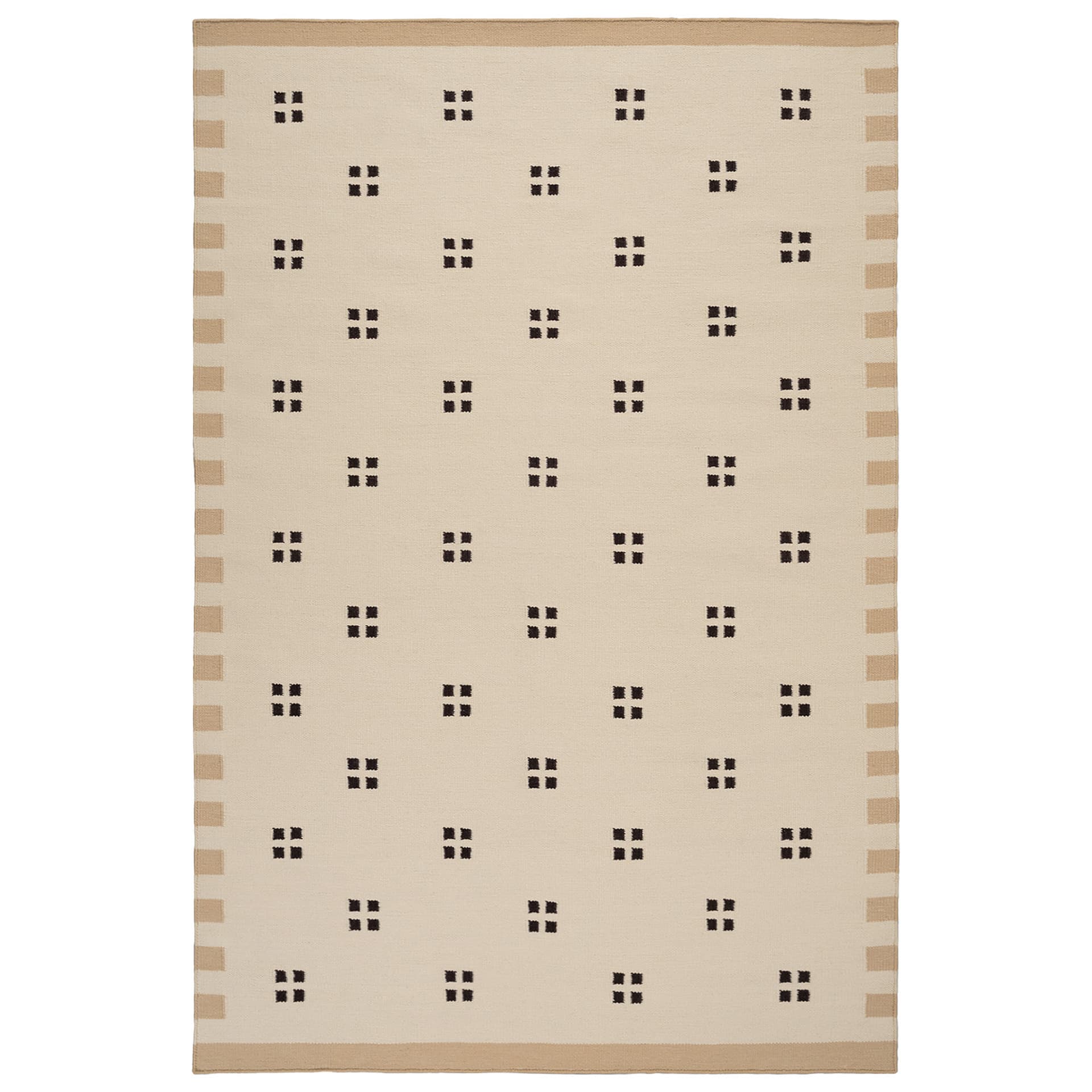 Nordic Knots - MRS Pierce Beige/Orange 200x300 cm - Mønstrede tepper - Michelle R. Smith - Ull
