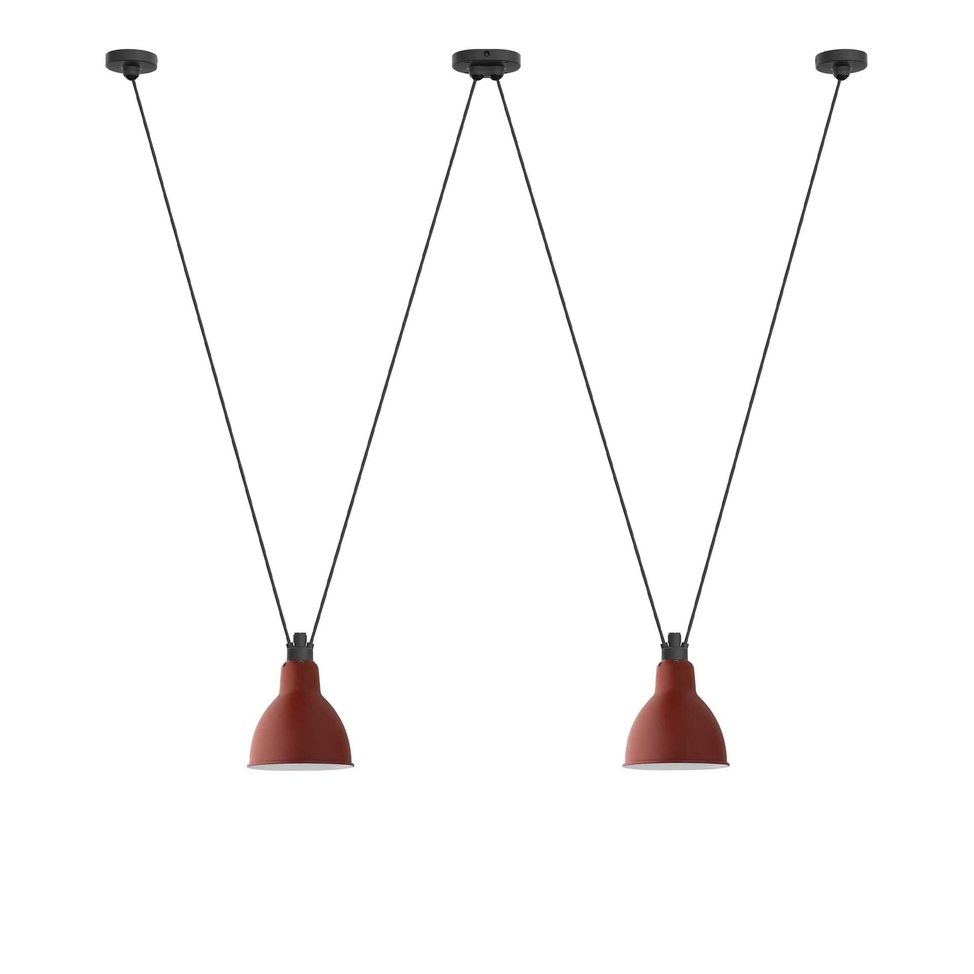 DCWéditions - Les Acrobates De Gras 324 L Round Red - Pendellamper - Bernard-Albin Gras - Rød