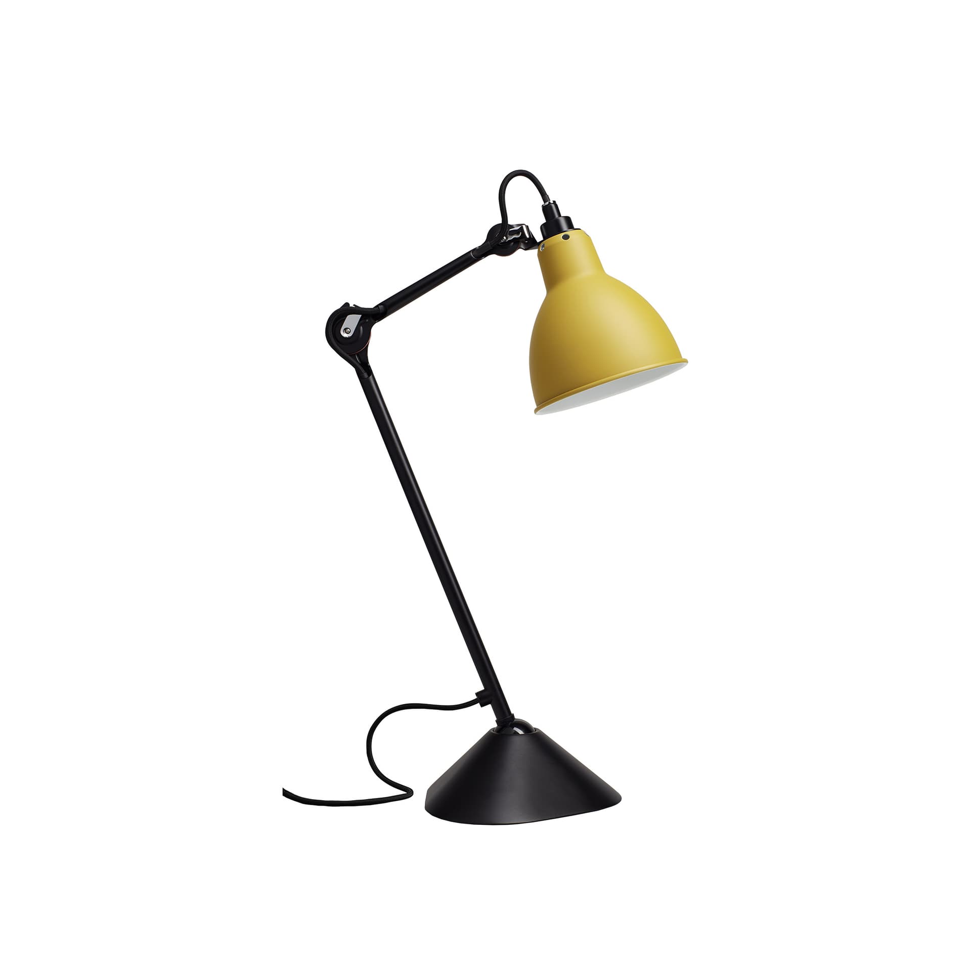 Lampe Gras - 205 Bordlampe Svart/Gul