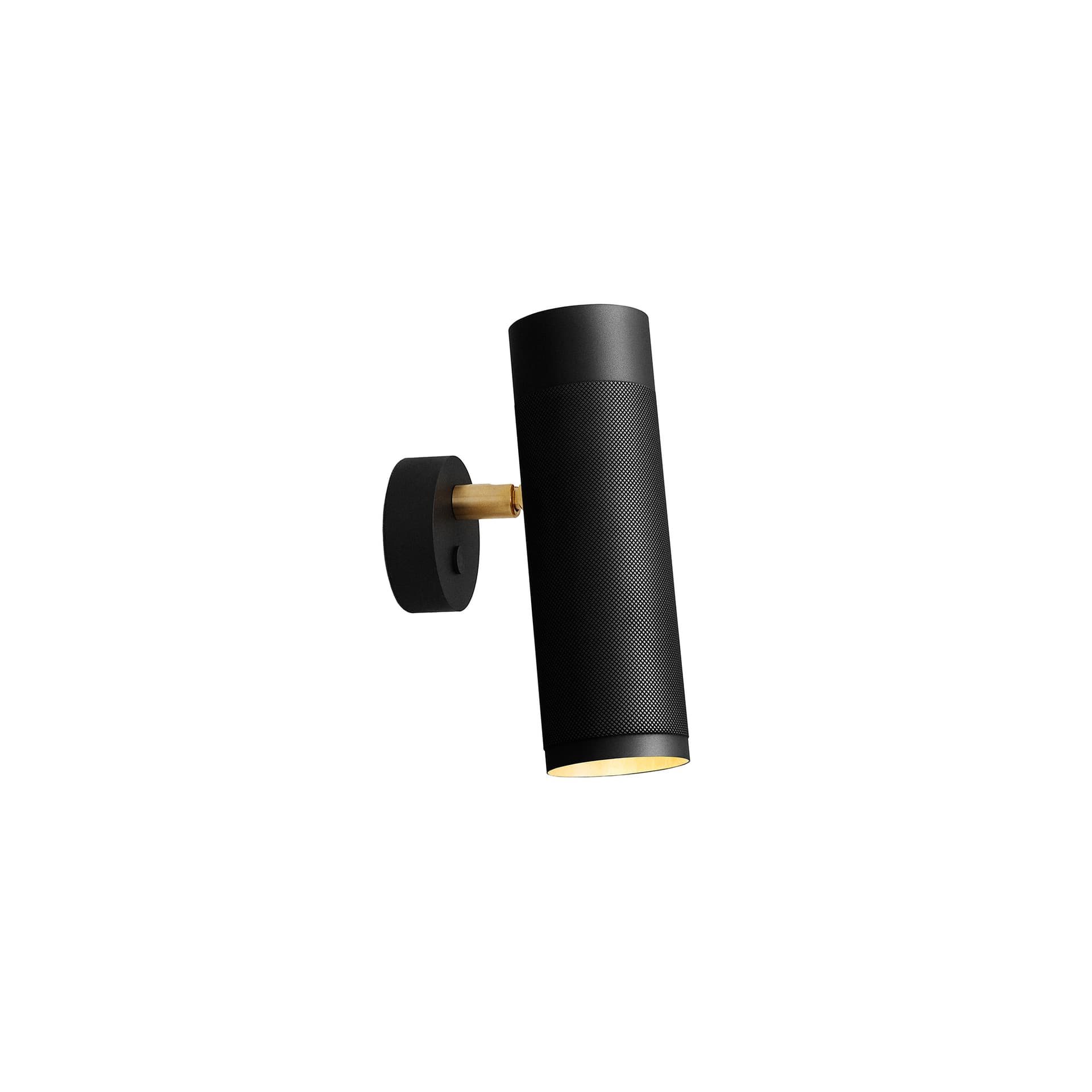 Thorup Copenhagen - Thorup Copenhagen Patrone Wall Lamp, Black-Browned Brass, 200 mm - Vegglamper - Kasper Thorup - Gull - Metall