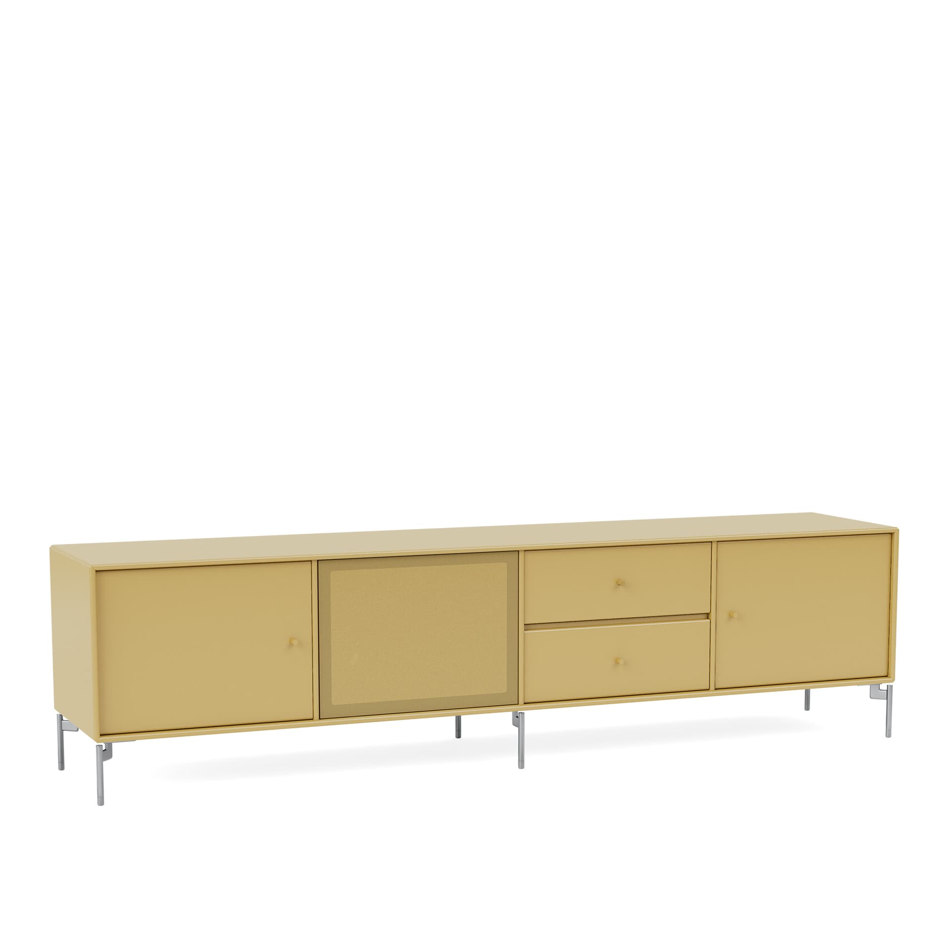 Montana - Octave Viii TV Bench 157-Cumin Matt Chrome - TV-benker - Peter J. Lassen - Gul - Tre