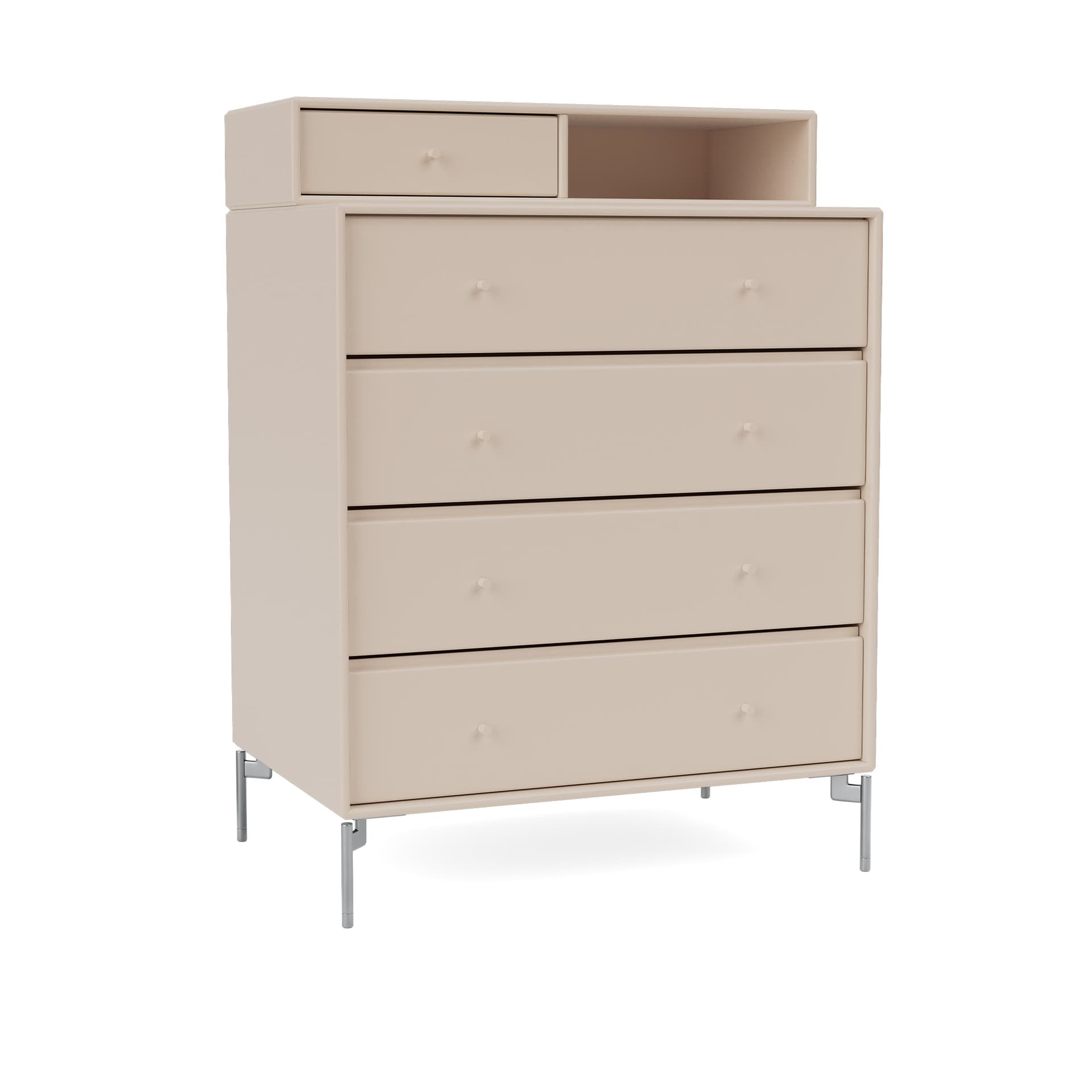 Montana - Keep Chest Of Drawers 168-Clay Matt Chrome - Skjenker - Peter J. Lassen - Beige - Tre