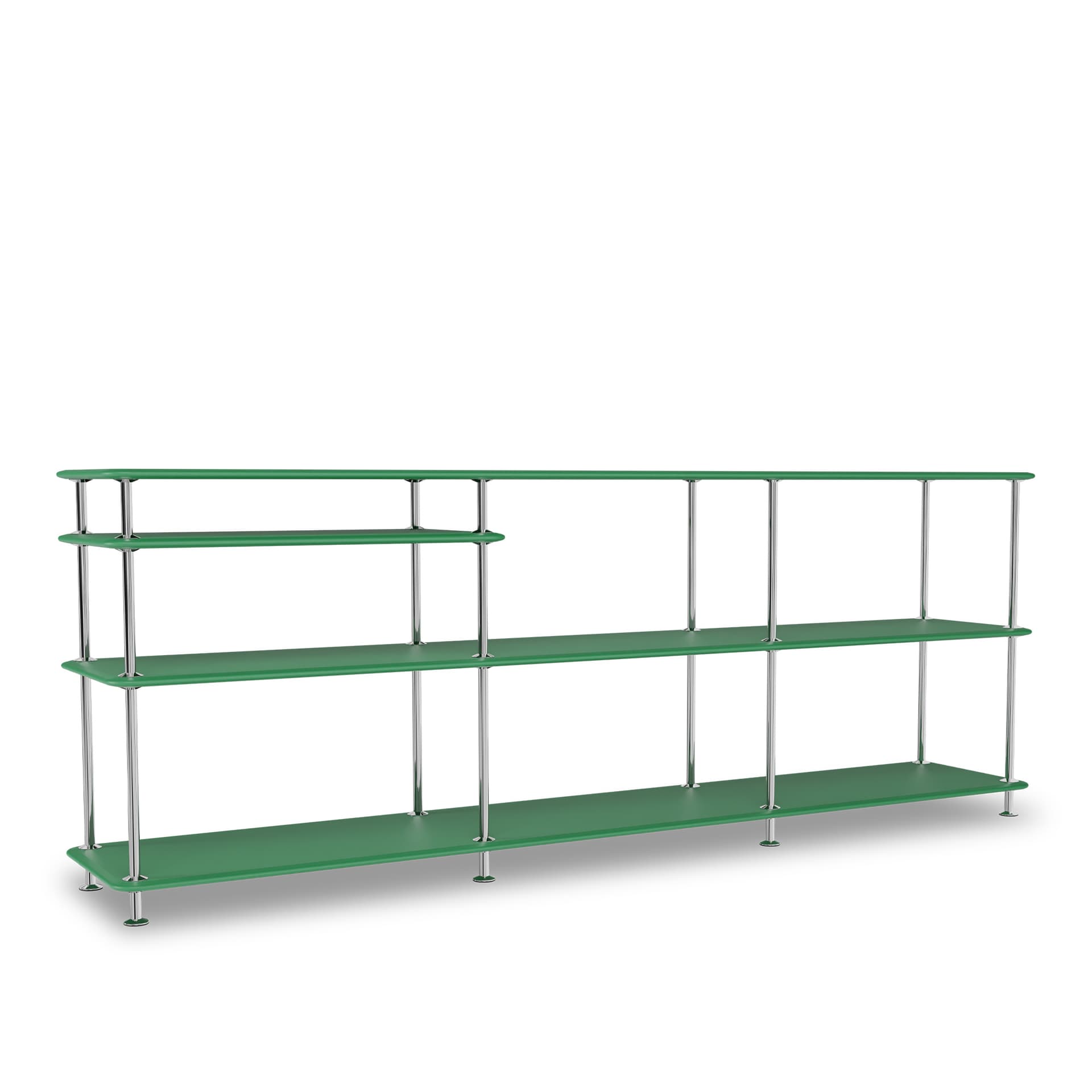 Montana - Montana Free 222100 232-Parsleystructure 44C-Chrome - Hyller & Hyllesystem - Jakob Wagner - Grønn - Metall/Tre