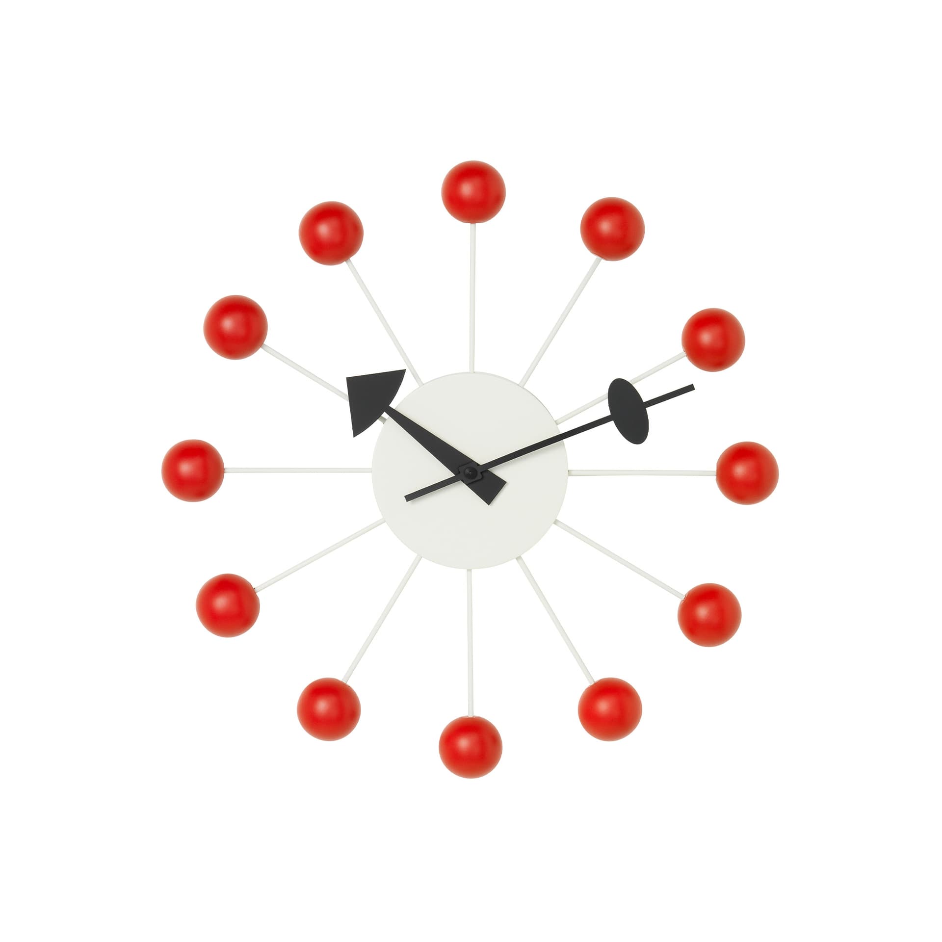 Vitra - Ball Clock Röd - Klokker - George Nelson - Rød