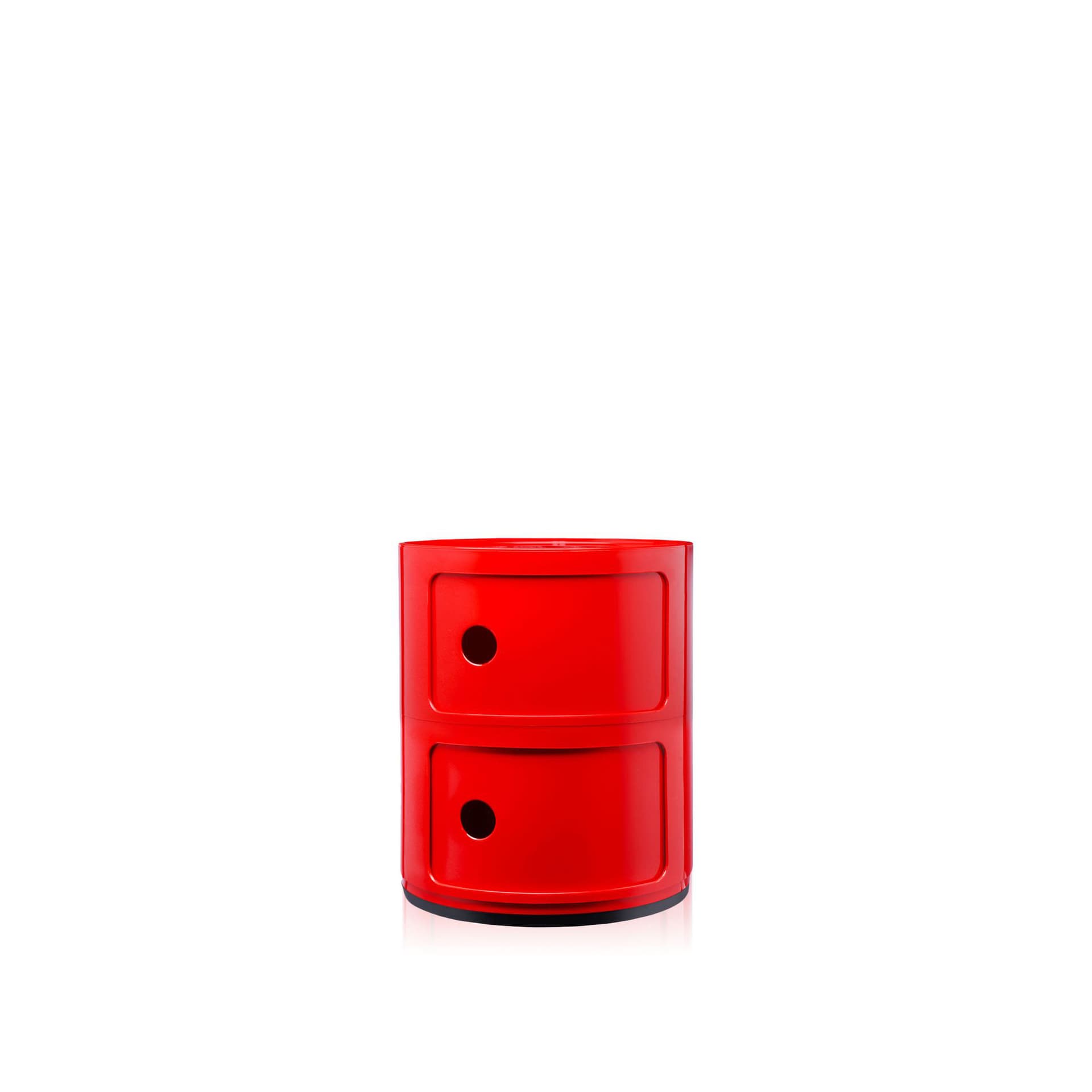 Kartell - Componibili 4966 Red - 2 Compartments - Skuffeseksjoner - Anna Castelli Ferrieri - Rød