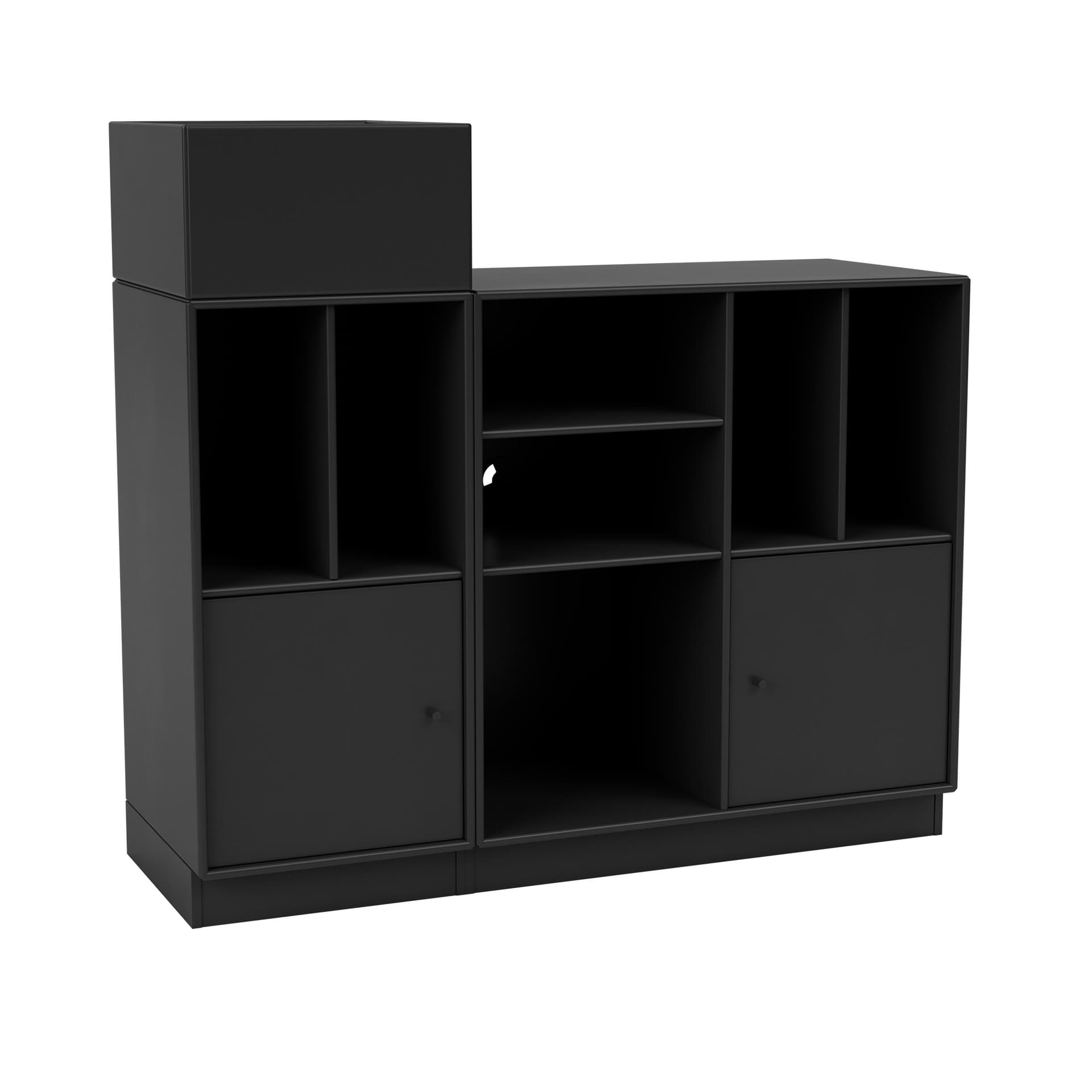 Montana - SPIN III Vinyl Storage, 07-Plinth 7 cm, 05 Black - Oppbevaringsskap - Peter J. Lassen - Grå