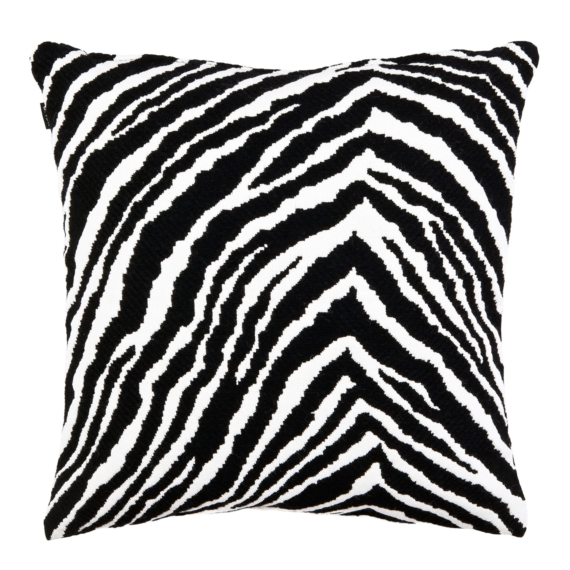 Artek - Zebra putetrekk 40 x 40 cm svart/hvit - Pynteputer - Aino Aalto - Svart - Ull