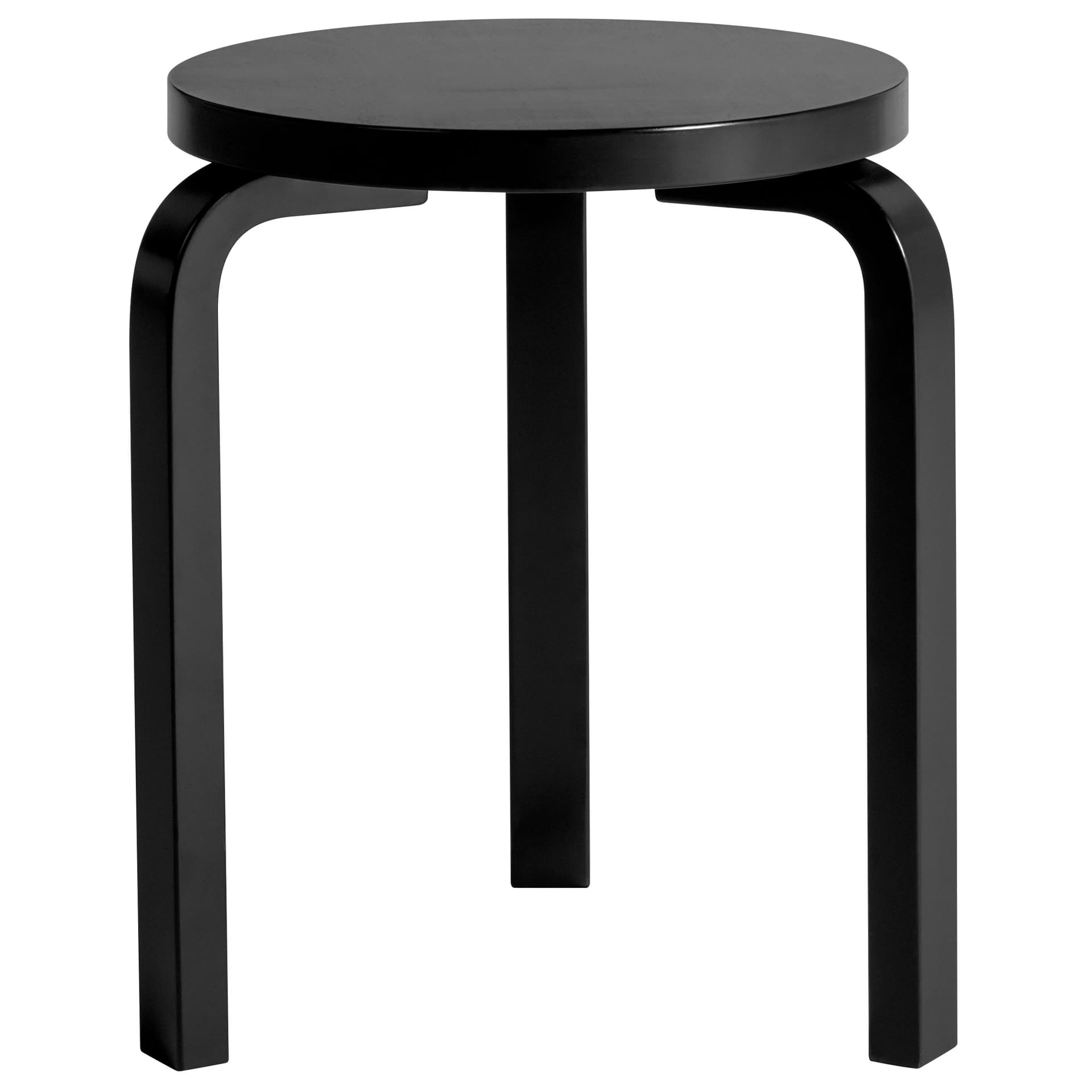 Artek - Pall 60 Hellackad Svart - Krakker - Alvar Aalto - Svart