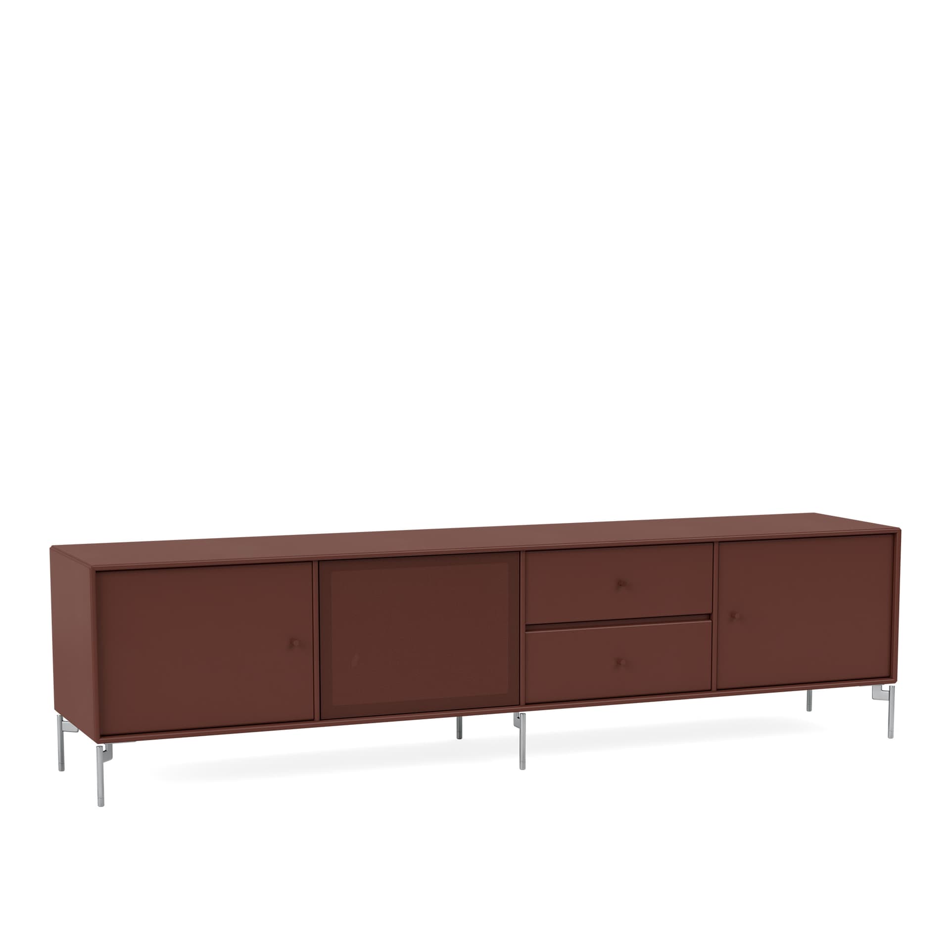 Montana - Octave Viii TV Bench 155-Masala Matt Chrome - TV-benker - Peter J. Lassen - Brun - Tre